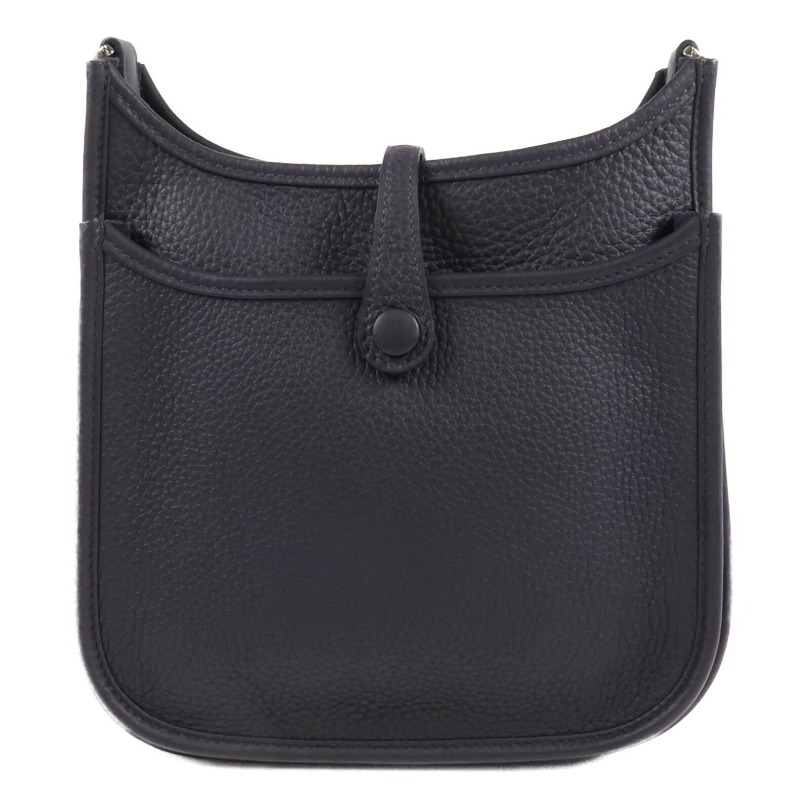 HERMES Clemence皮革Evelyne 23銀扣肩背袋Caban