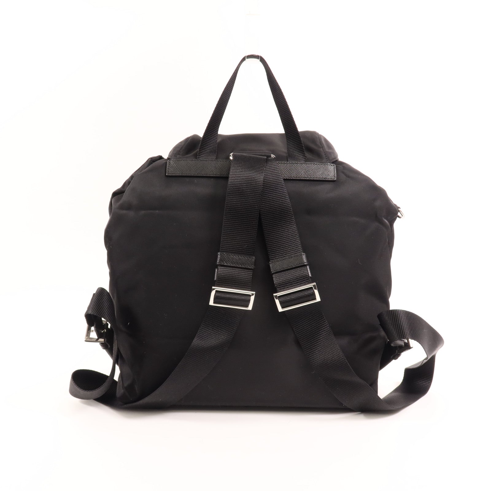 PRADA 尼龍Backpack銀扣背包