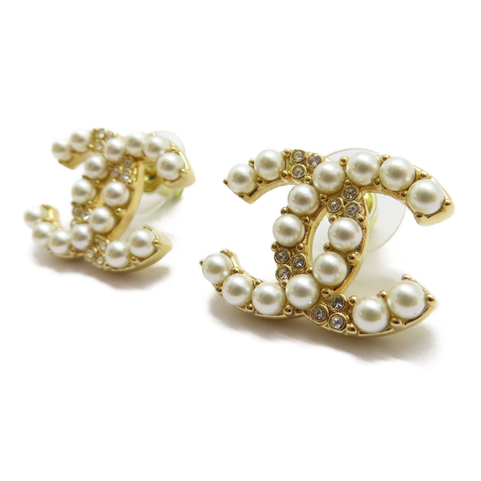 CHANEL 金屬Earrings耳環金色