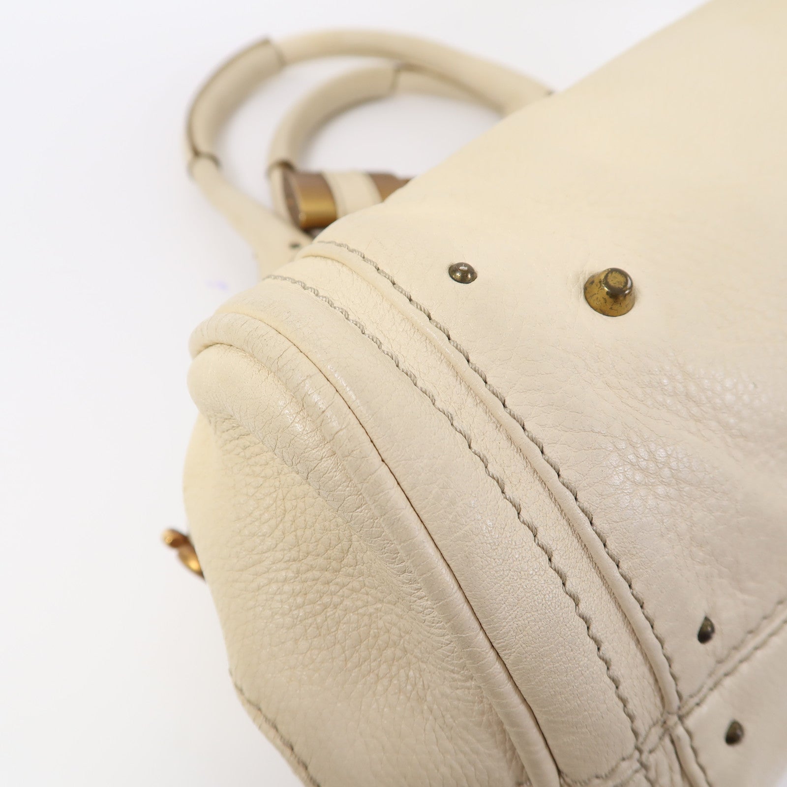 Chloe 牛皮皮革Shoulder Bag肩背袋米色