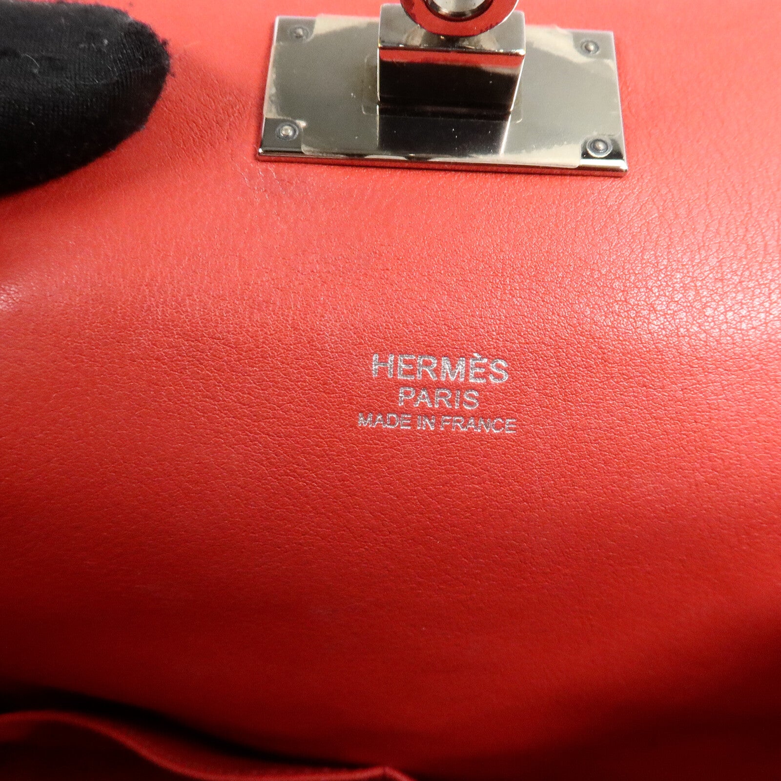 HERMES Swift皮革Tool Box 20手挽肩背兩用袋Vermillion