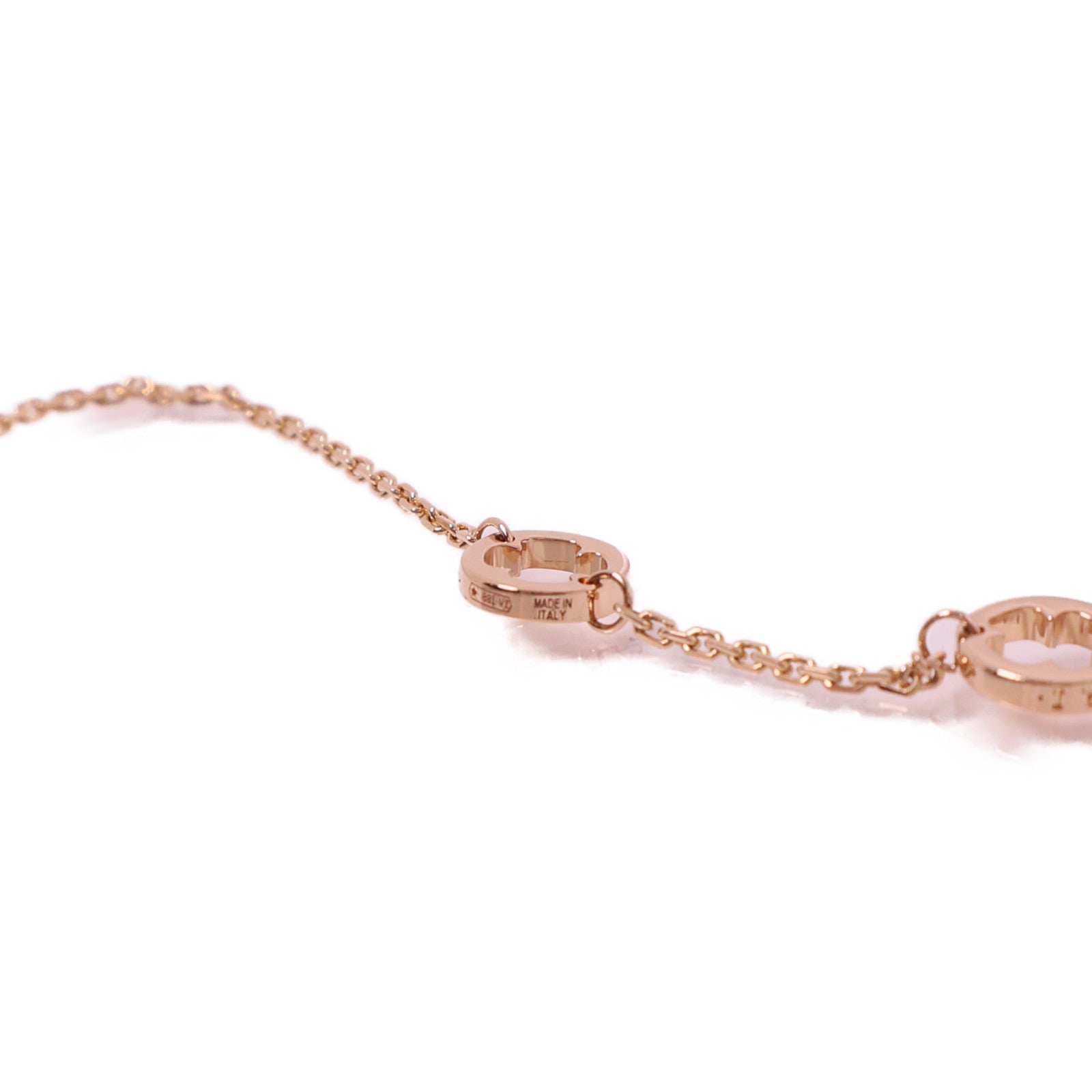 BVLGARI 【激減優惠】18K玫瑰金Fiorever Necklace鑽石/紅寶石項鍊金色/紅色