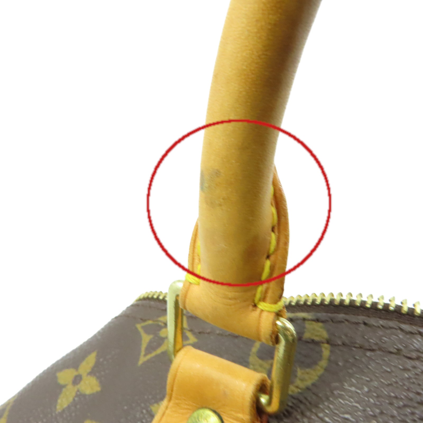 LOUIS VUITTON Monogram Speedy 25 Hand Bag金扣手挽袋啡色