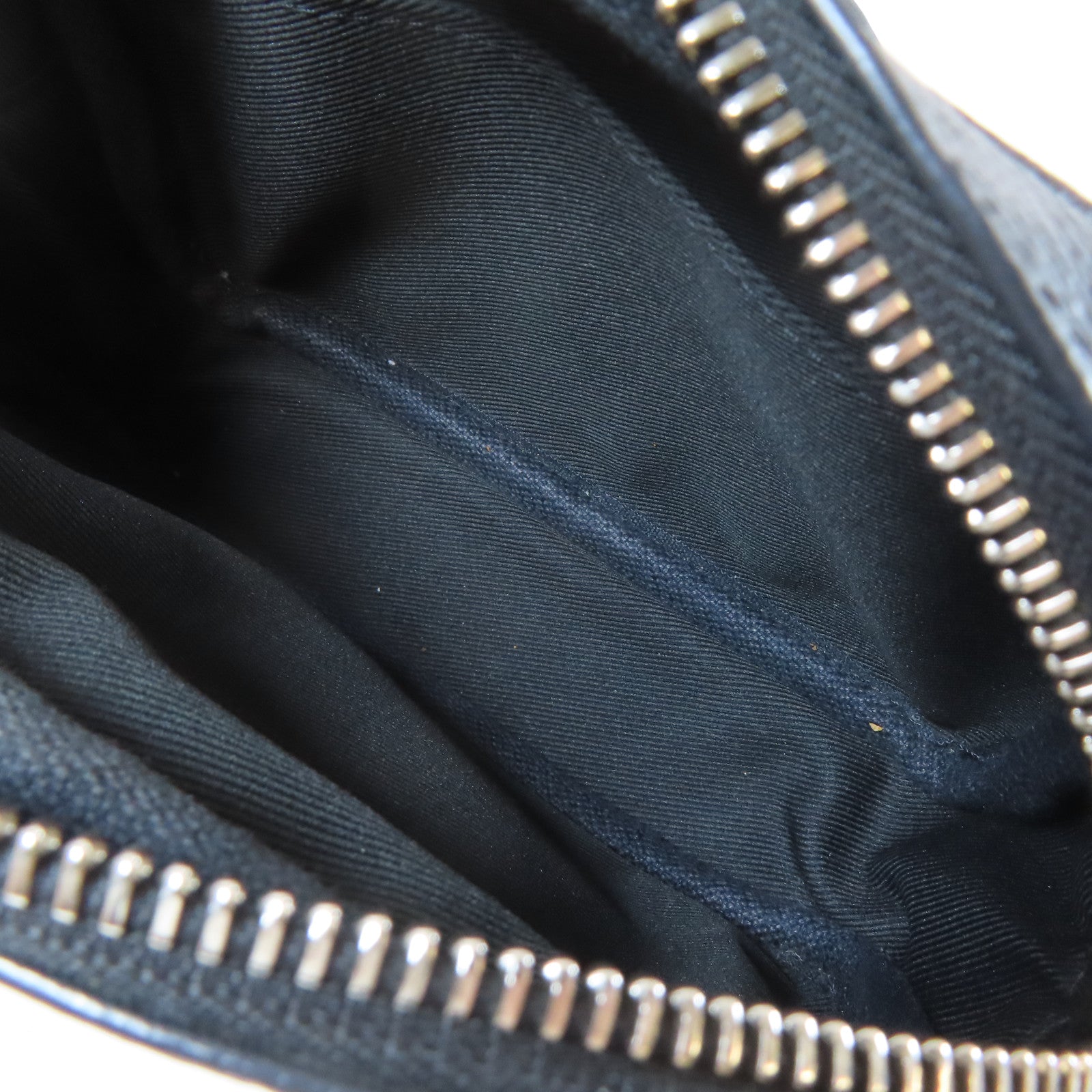 LOUIS VUITTON Monogram Eclipse Outdoor Pouch銀扣肩背袋黑色