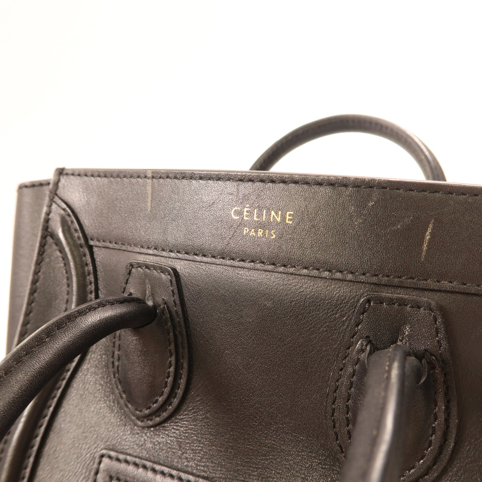 CELINE 皮革Nano Luggage手挽肩背兩用袋