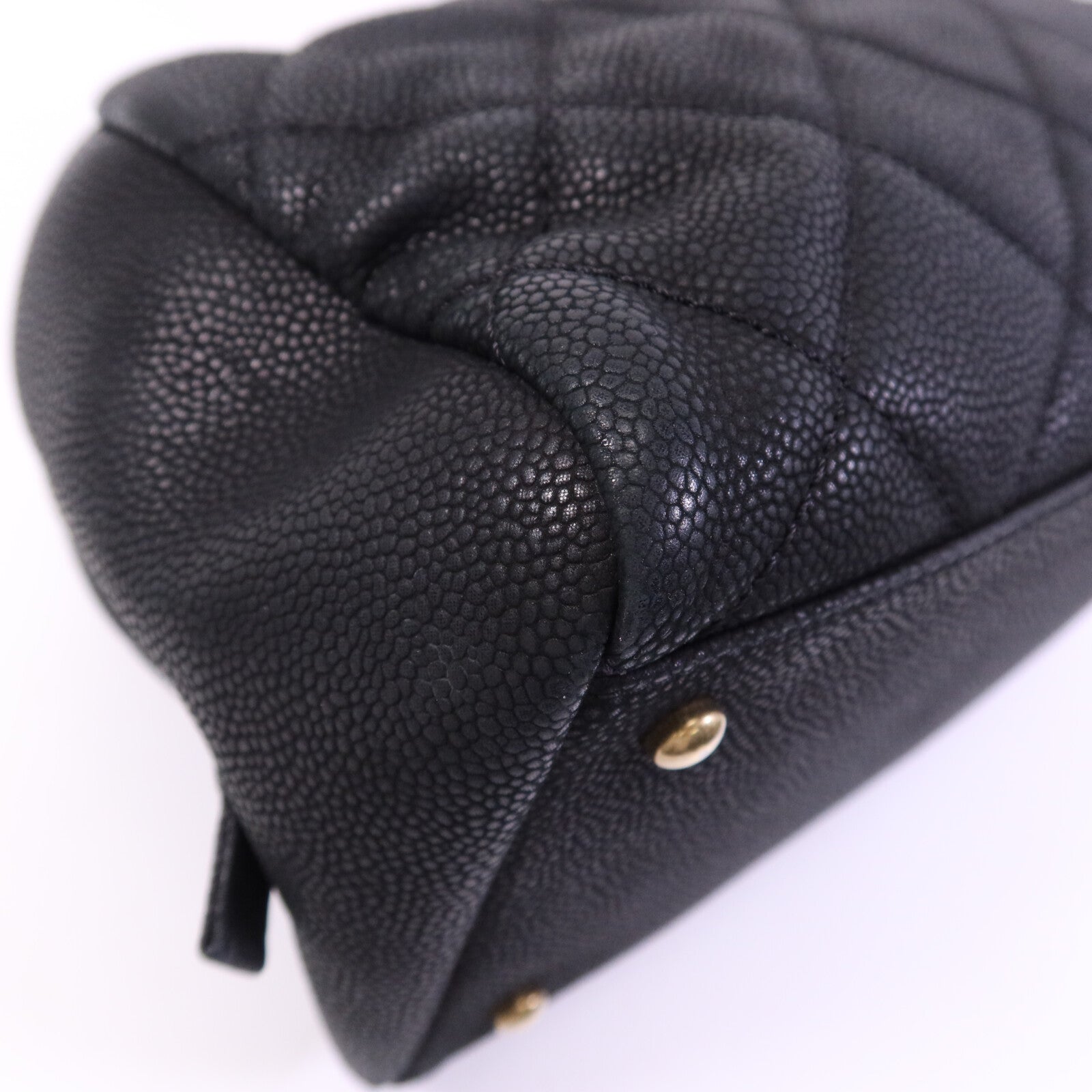 CHANEL 牛皮皮革2 Way Shoulder Bag金扣鏈帶手挽肩背兩用袋