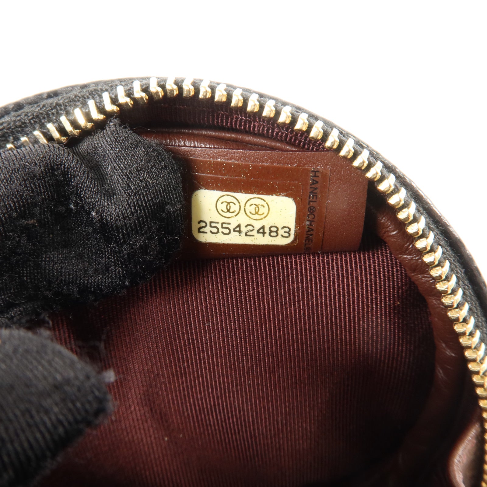 CHANEL 牛皮皮革Classic Round Coin Purse金扣零錢包