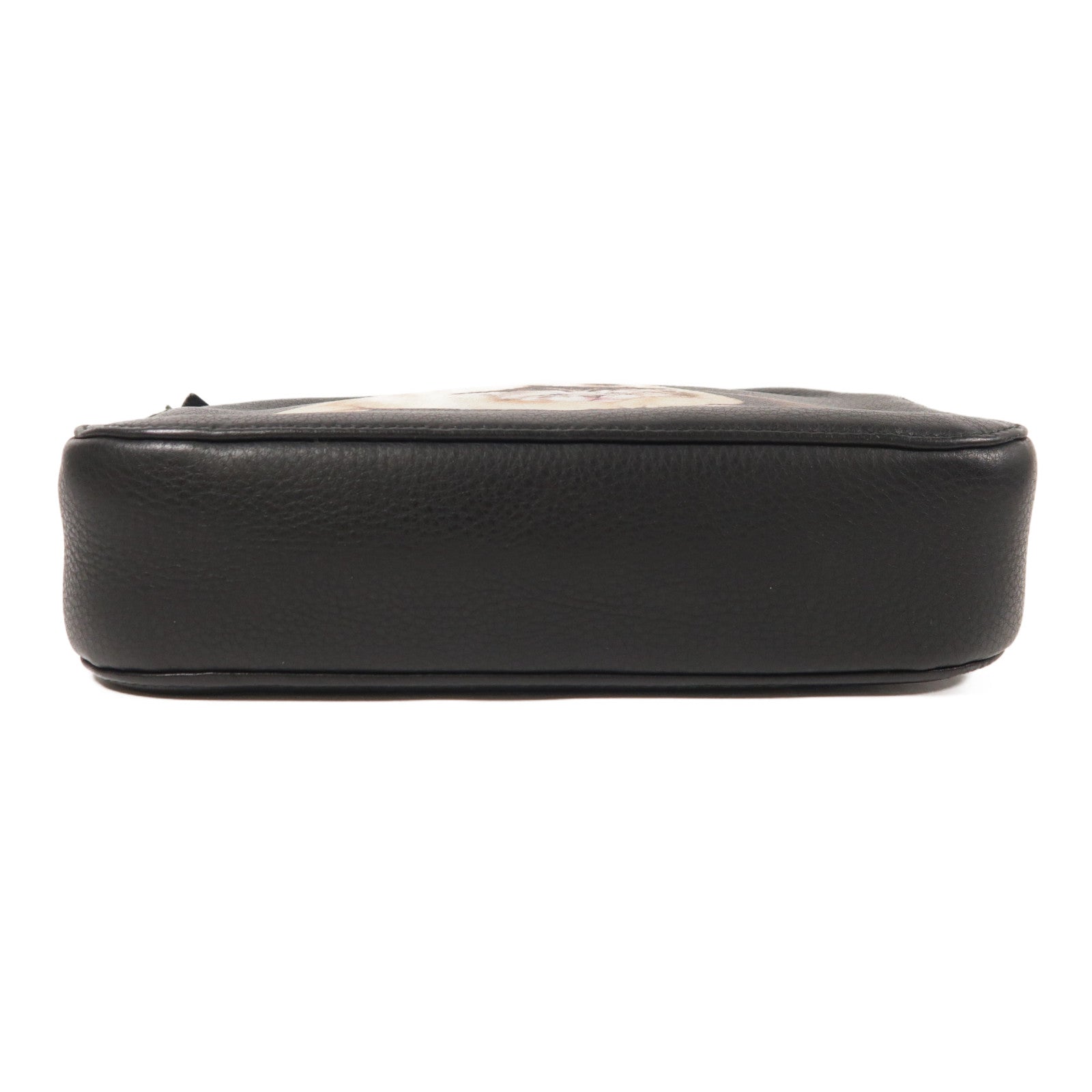 BALENCIAGA SHW Everyday Camera Shoulder Bag Calfskin Leather Black