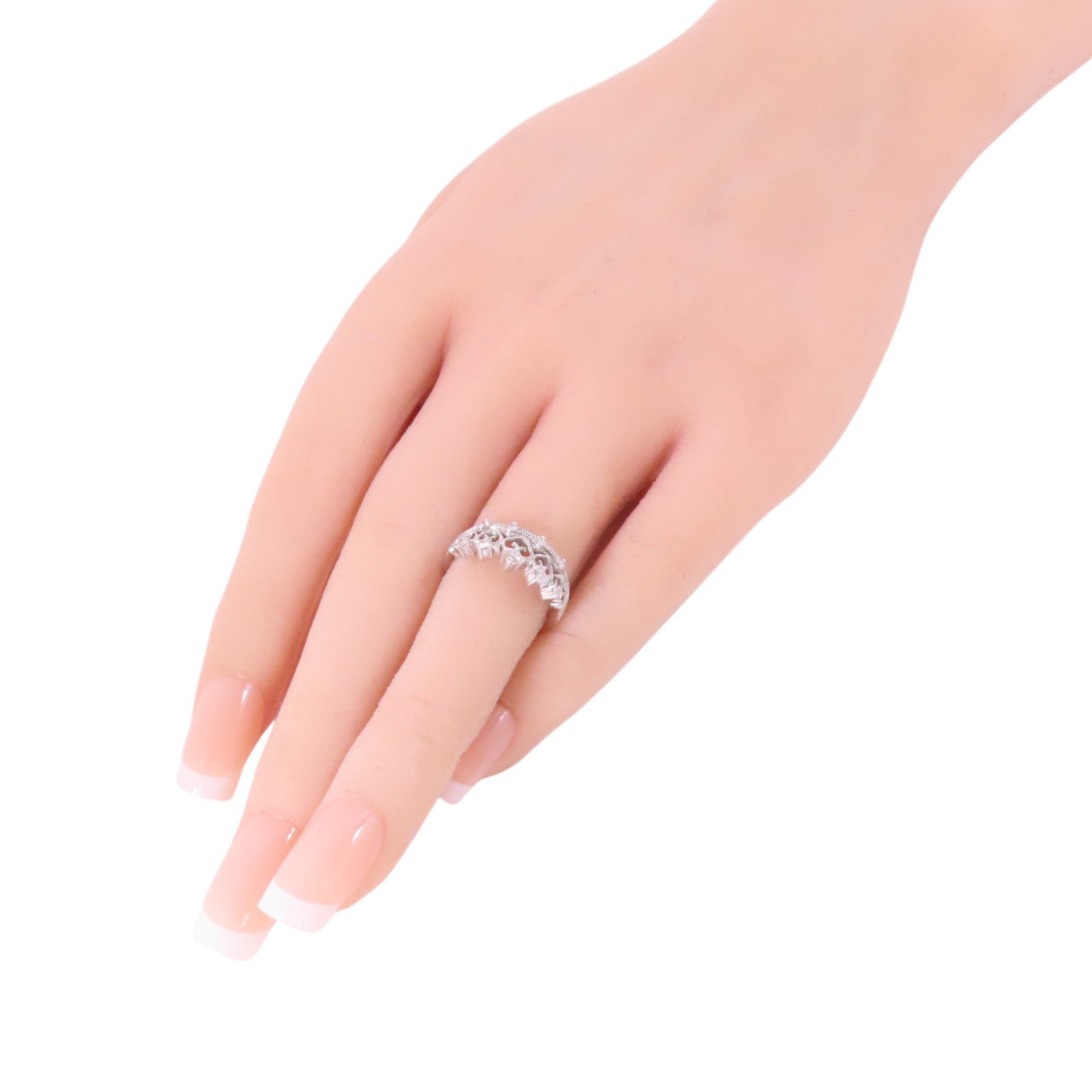 JEWELRY 【激減優惠】18K白金/鑽石Diamond Ring戒指US#4.5