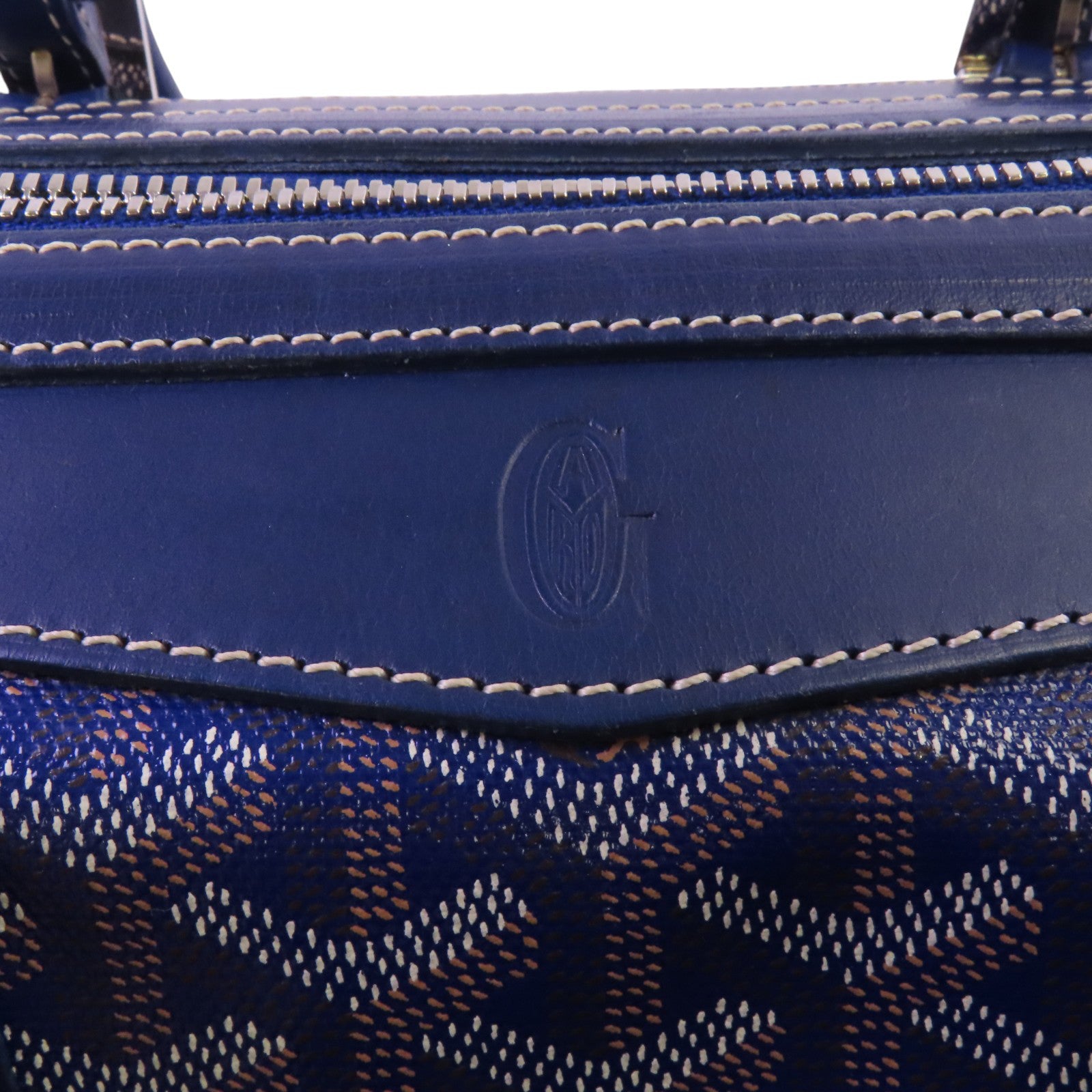 GOYARD 塗層帆布Boeing 30銀扣手挽袋