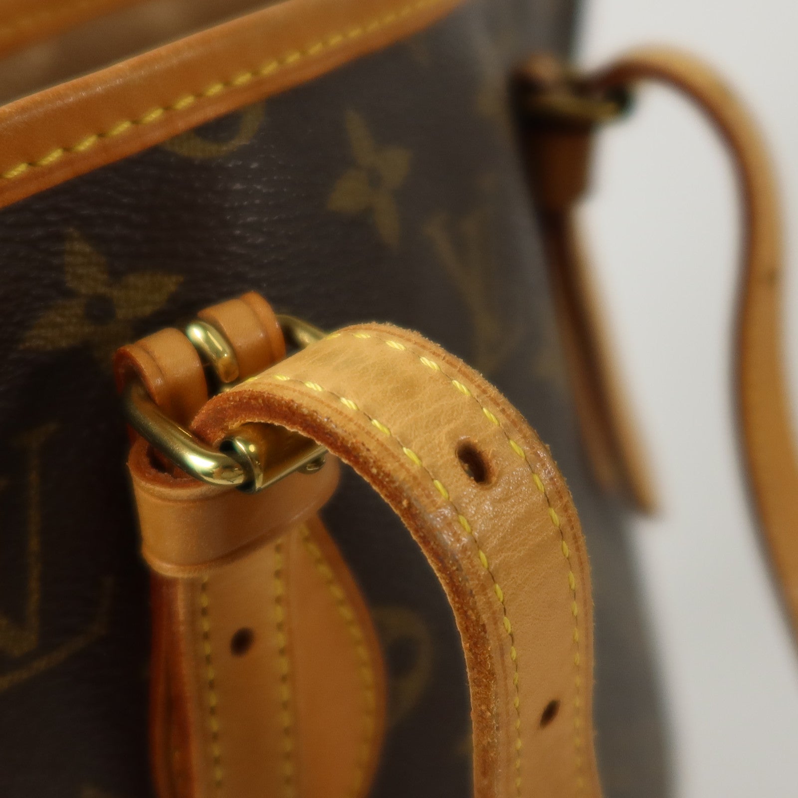 LOUIS VUITTON Monogram Bucket PM金扣手挽袋