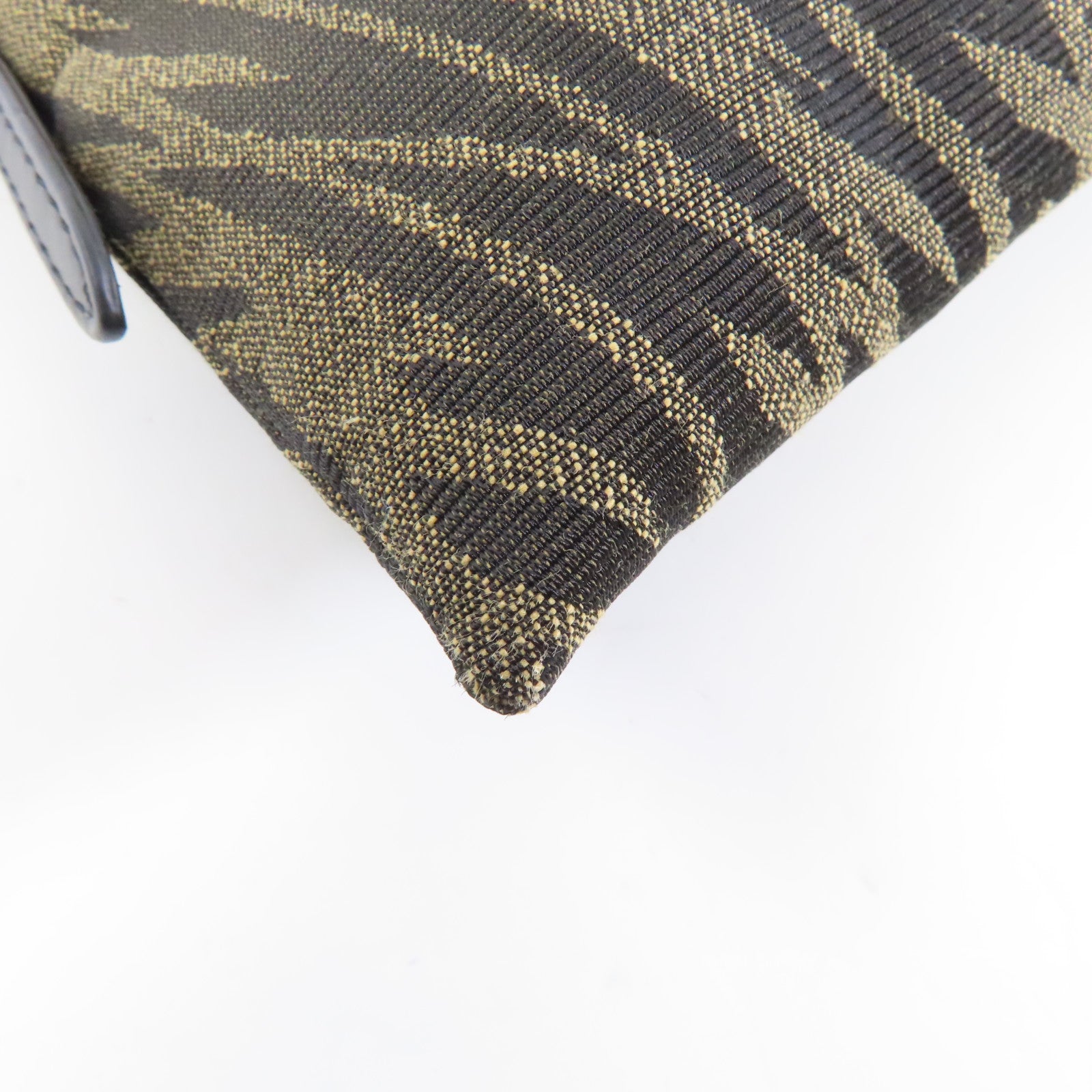 FENDI 帆布Clutch Bag金扣手拿包啡色