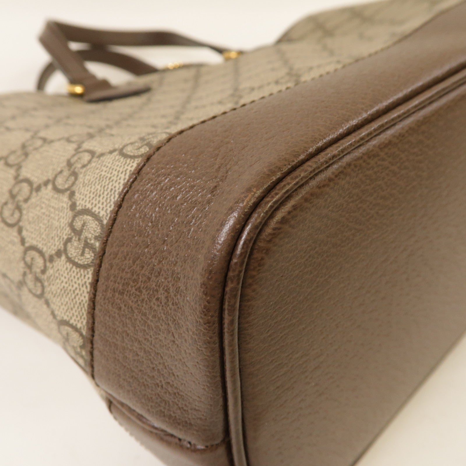GUCCI 【激減優惠】塗層帆布Ophidia GG金扣手挽肩背兩用袋啡色