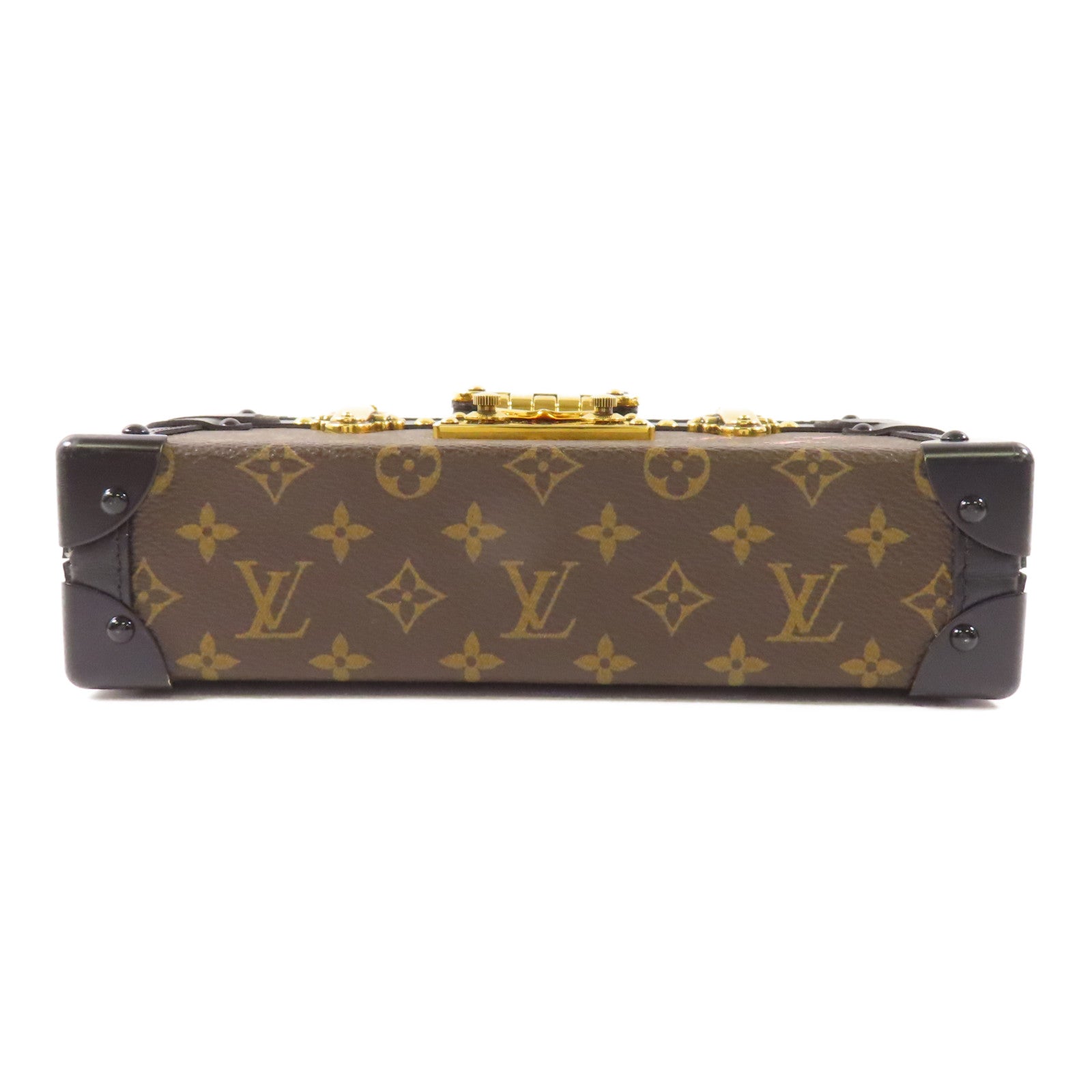 LOUIS VUITTON Monogram Petite Malle金扣肩背袋