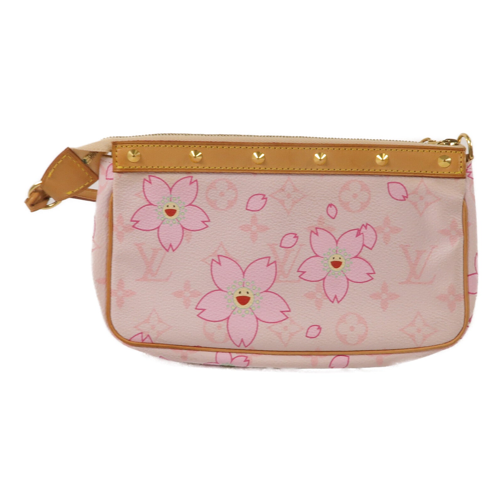 LOUIS VUITTON Monogram/Vachetta Cherry Blossom Pochette Accessoires