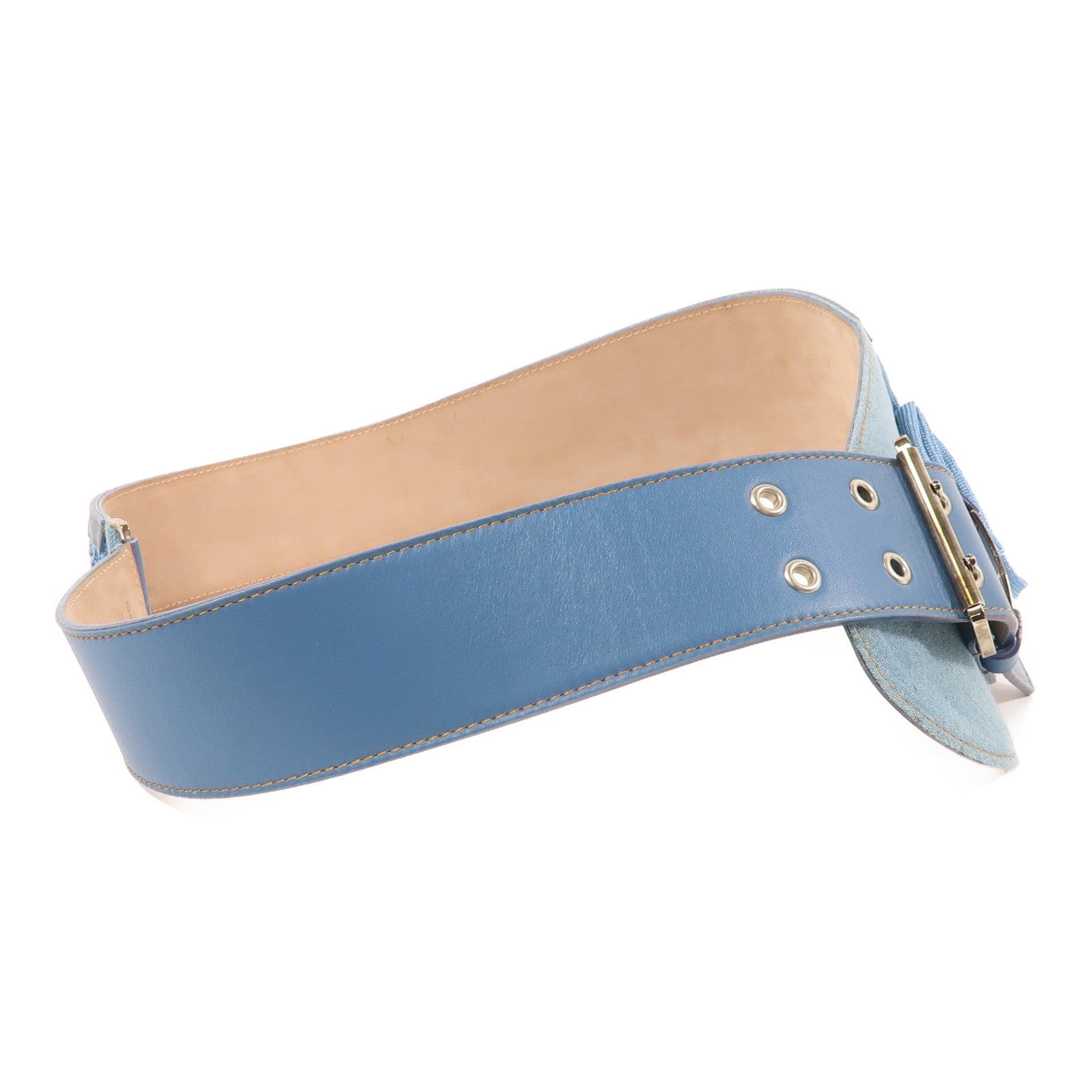 Dior 牛仔布/皮革Belt皮帶
