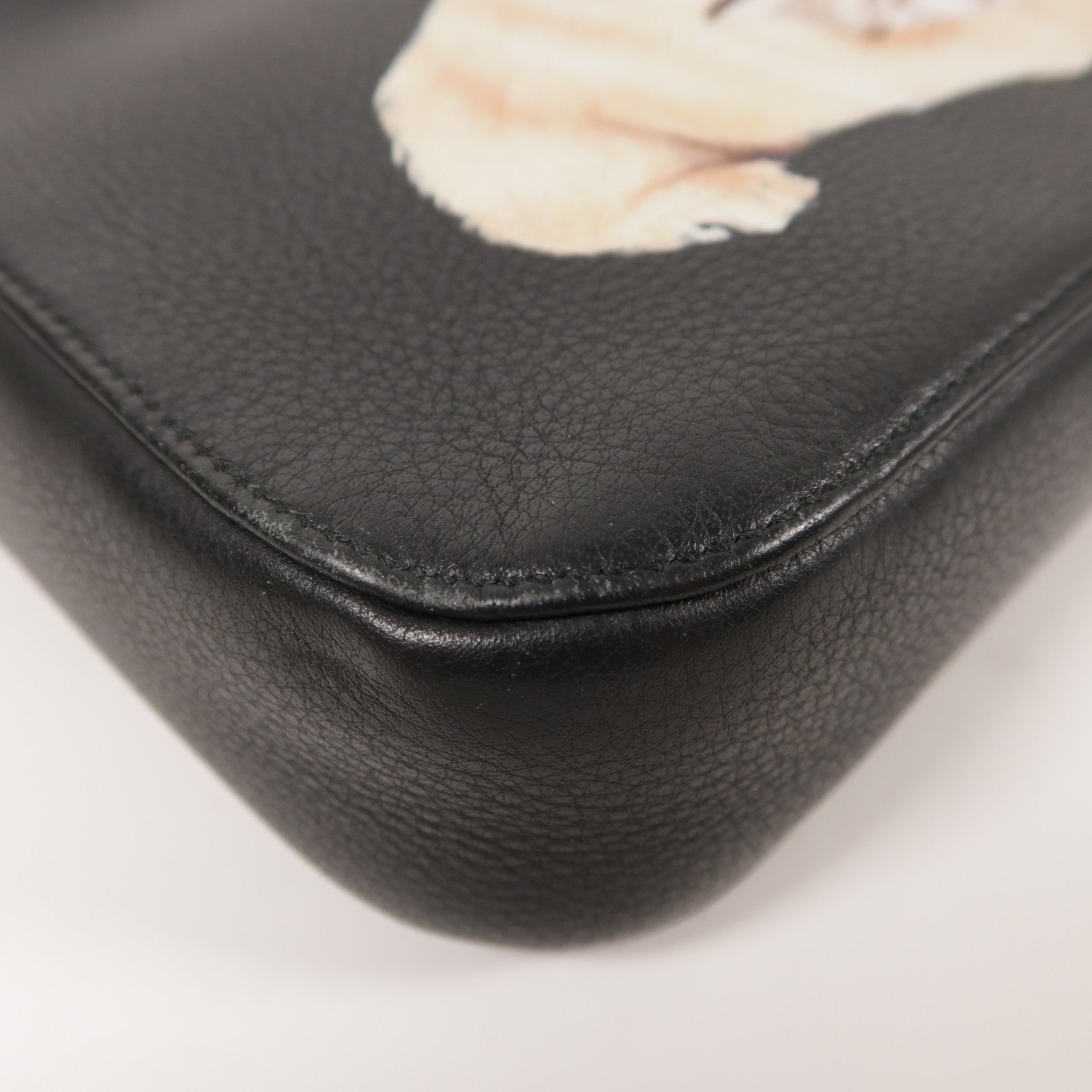 BALENCIAGA SHW Everyday Camera Shoulder Bag Calfskin Leather Black