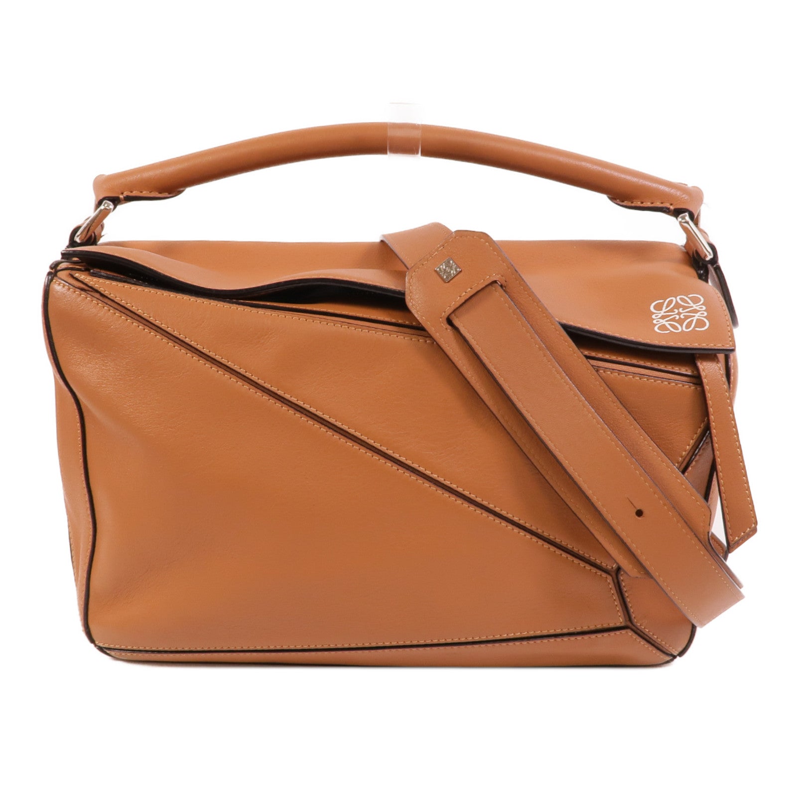 LOEWE 牛皮皮革Puzzle Medium手挽肩背兩用袋