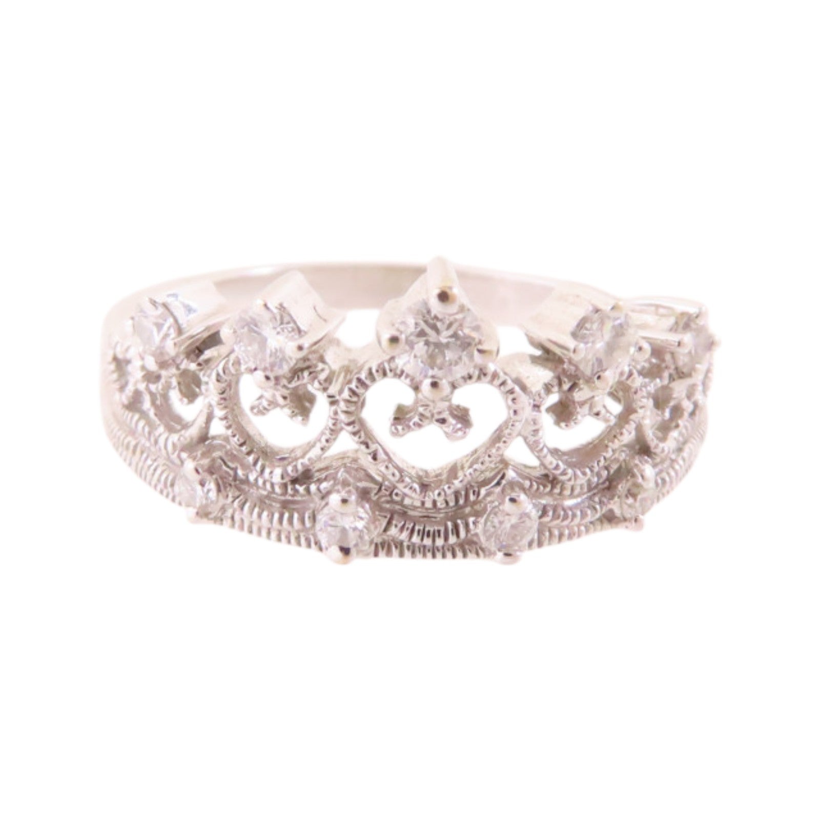 JEWELRY 18K白金/鑽石Diamond Ring戒指US#4.5