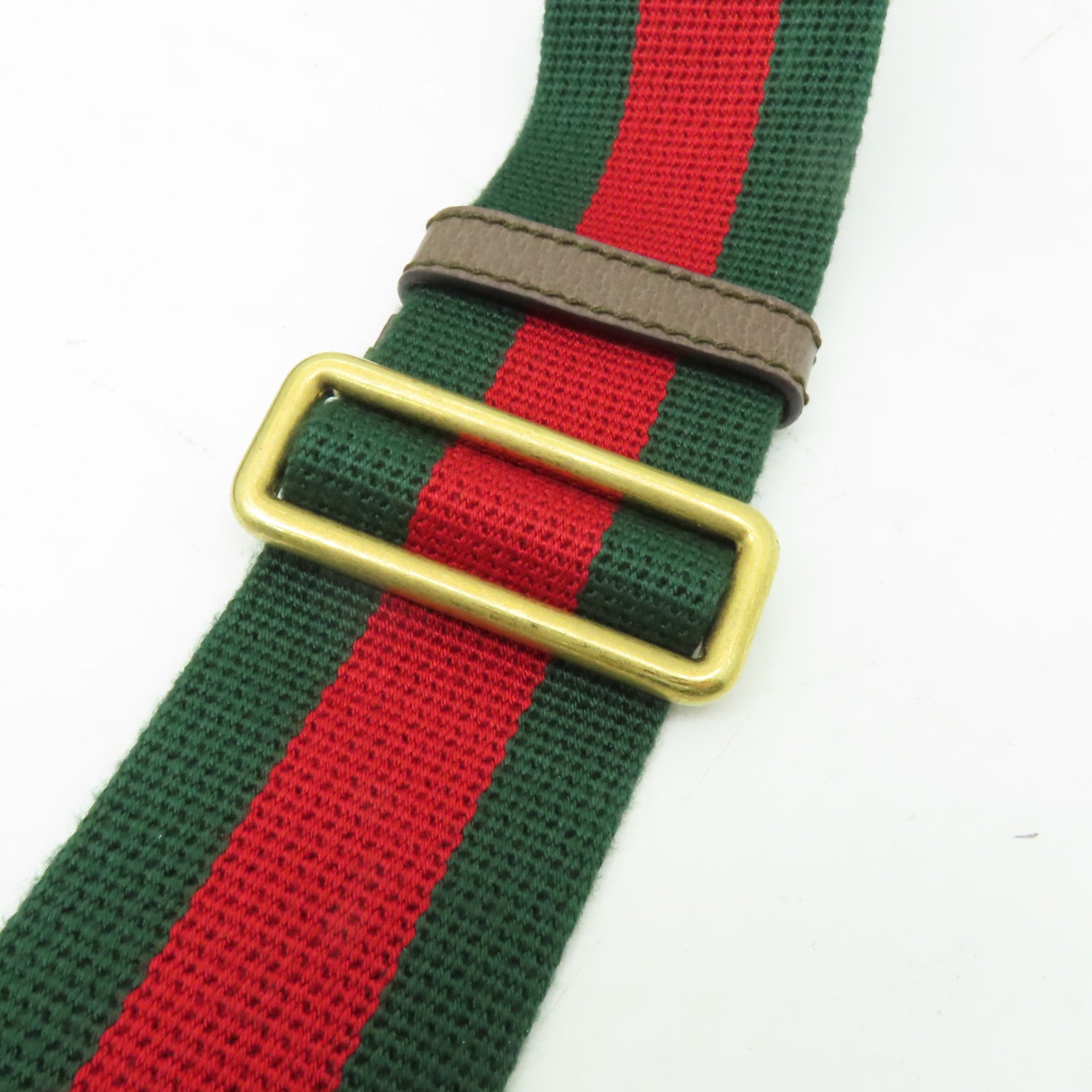 GUCCI 塗層帆布GG  Supreme Medium Messenger金扣肩背袋啡色