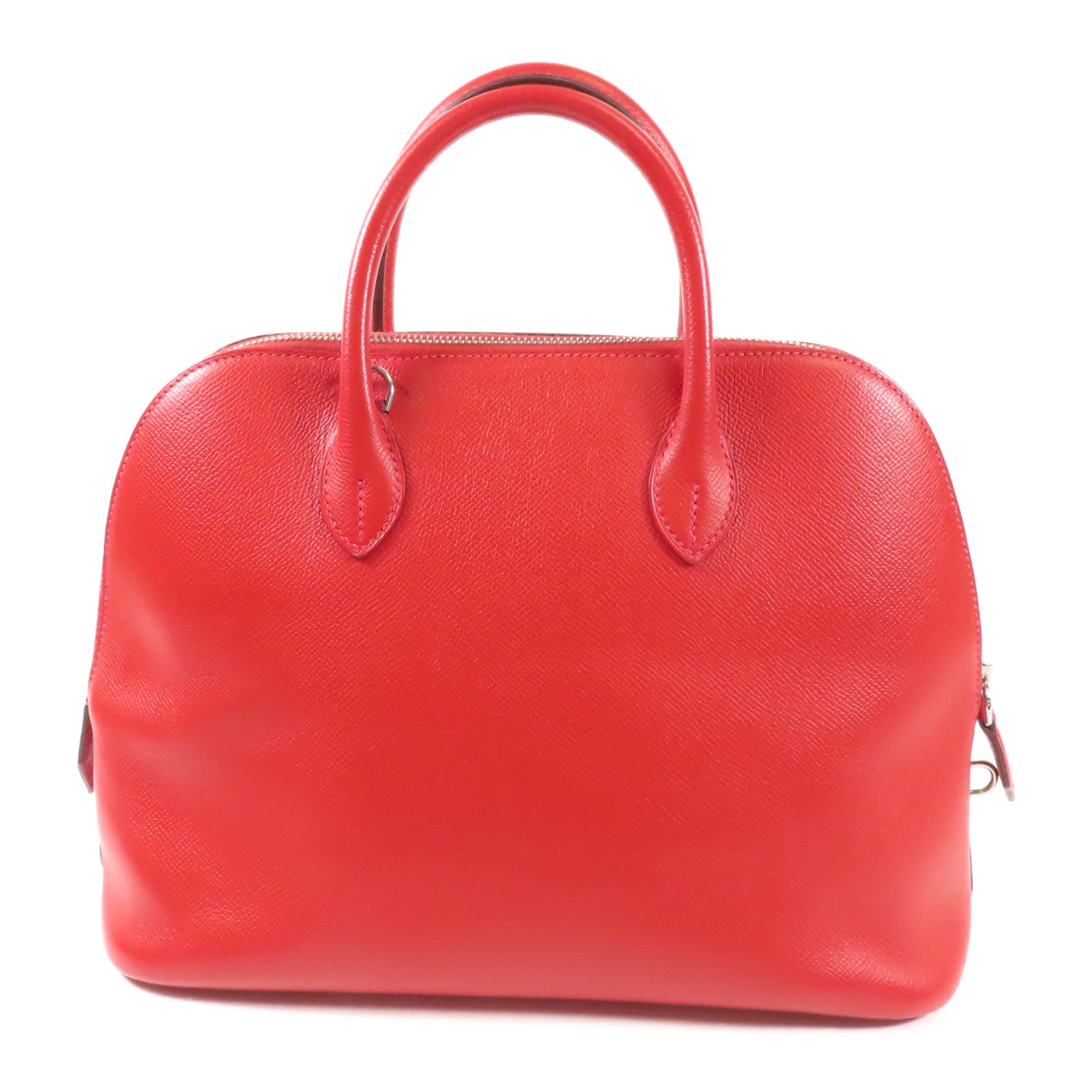 HERMES 【激減優惠】Epsom皮革Bolide1923 30銀扣手挽肩背兩用袋Rouge Tomate