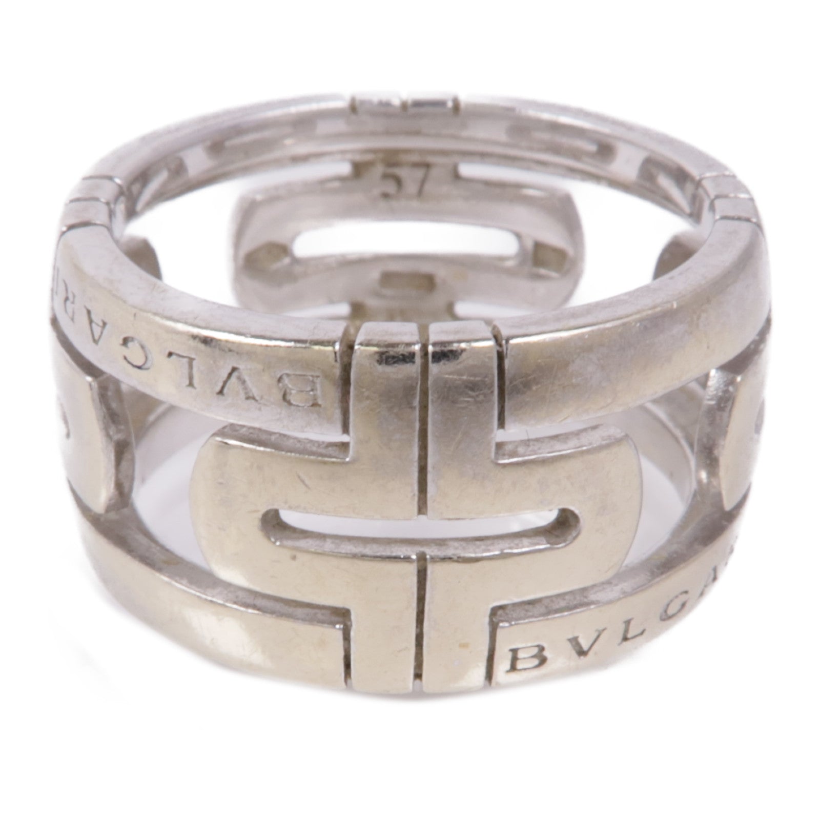 BVLGARI 【激減優惠】18K白金Parentesi Ring戒指Bvlgari#57/US#7.5