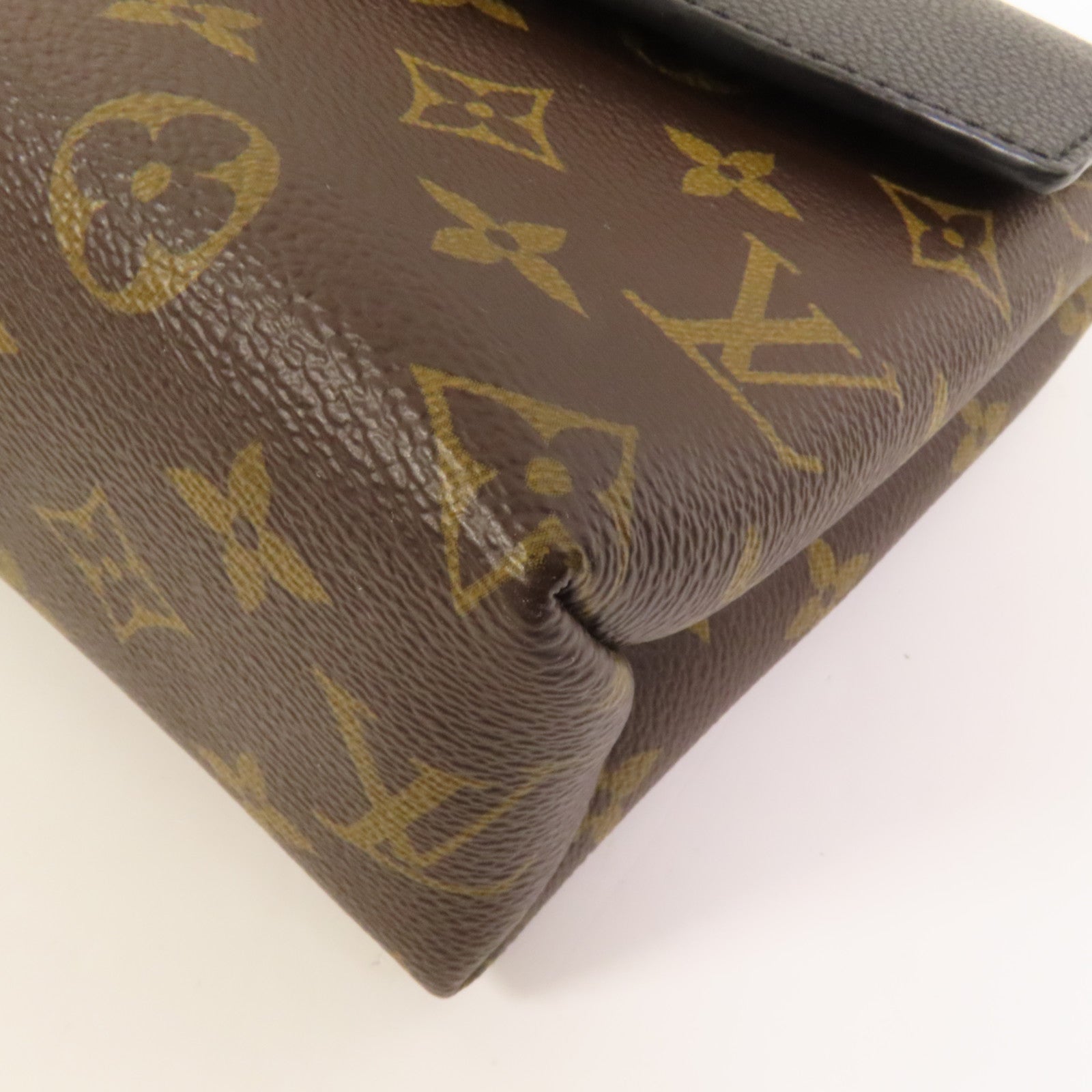 LOUIS VUITTON Monogram Saint Placide金扣肩背袋棕色/色