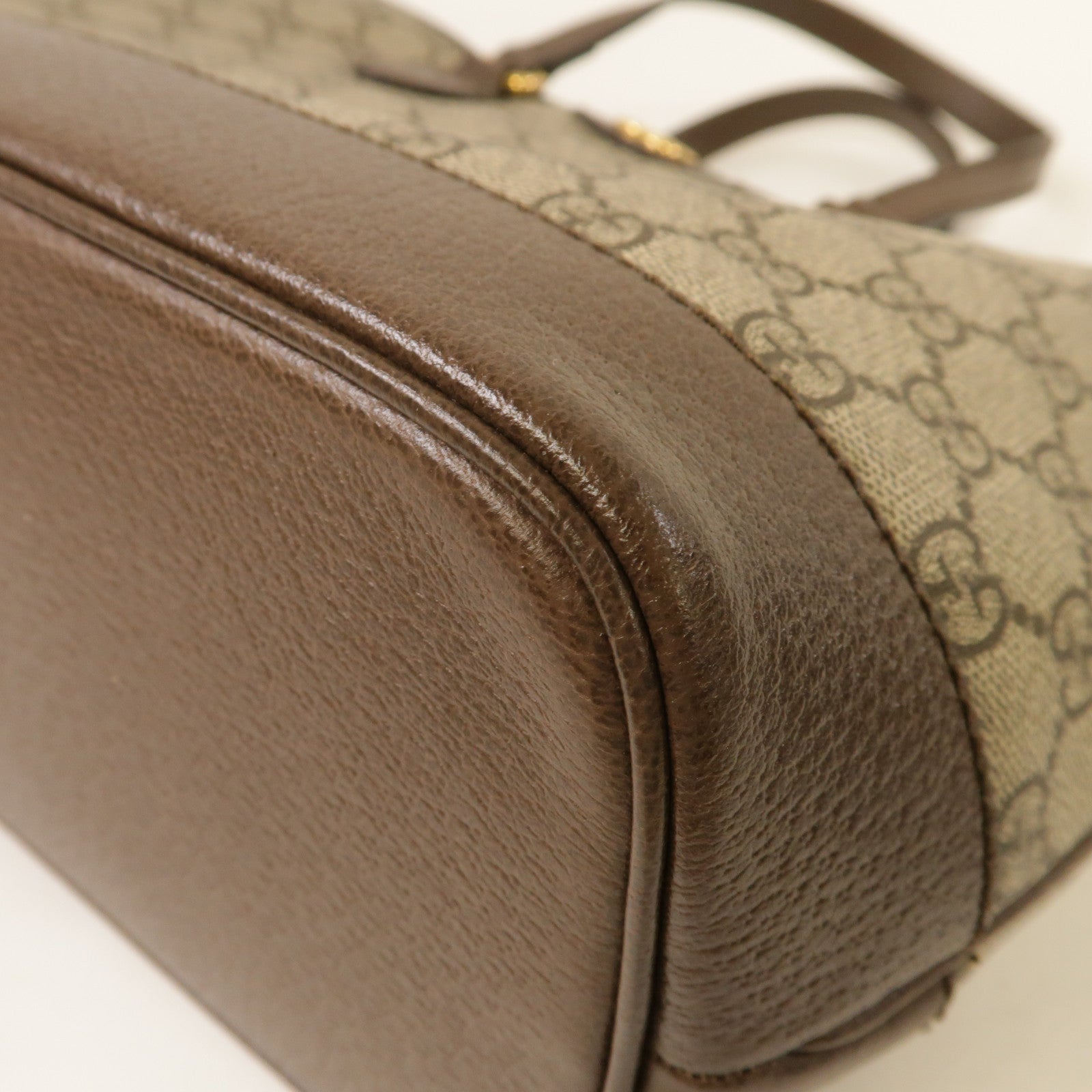 GUCCI 【激減優惠】塗層帆布Ophidia GG金扣手挽肩背兩用袋啡色