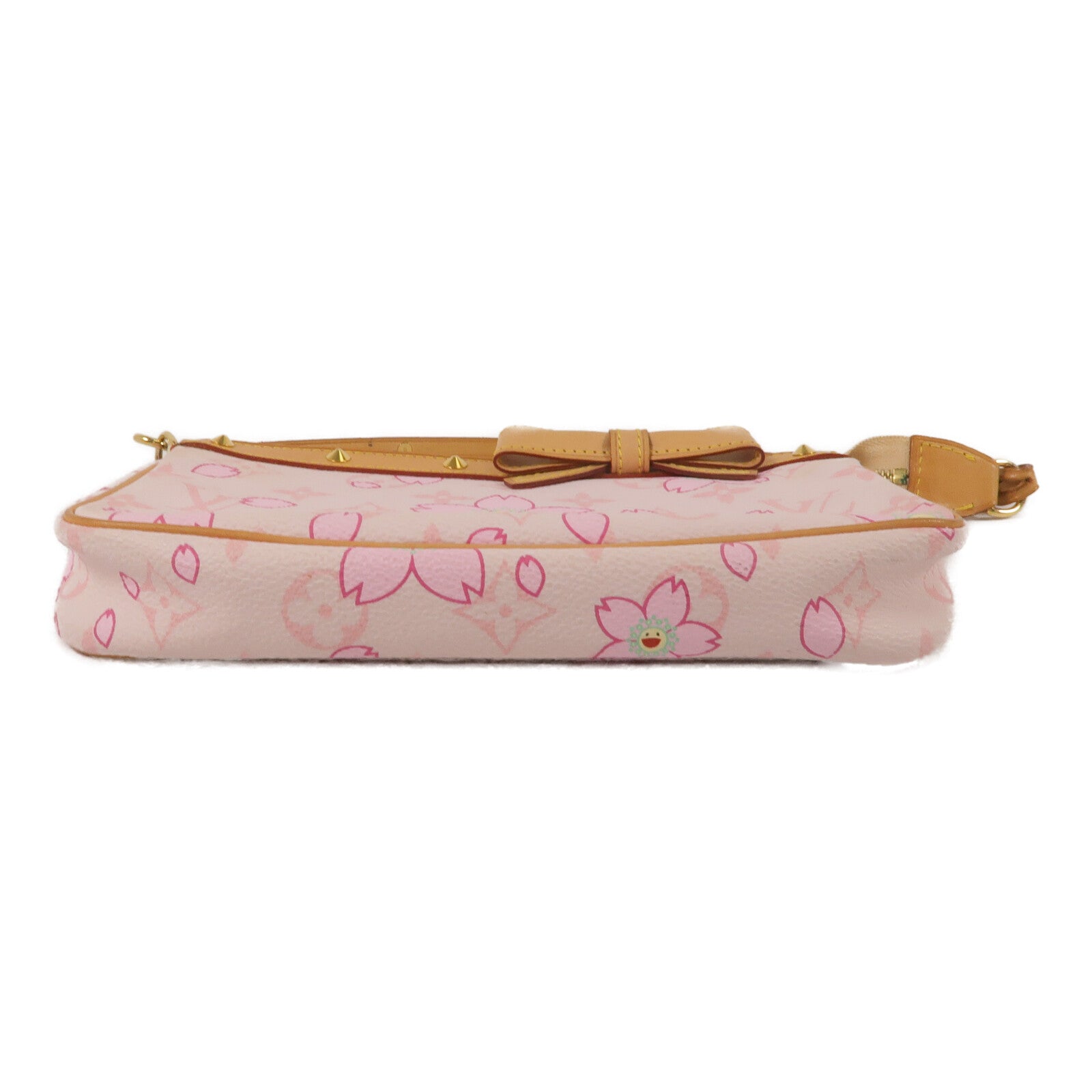 LOUIS VUITTON Monogram/Vachetta Cherry Blossom Pochette Accessoires