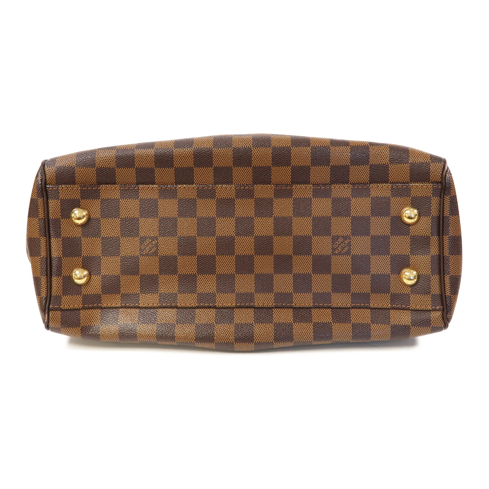 LOUIS VUITTON 【激減優惠】Damier Trevi PM金扣手挽肩背兩用袋啡色