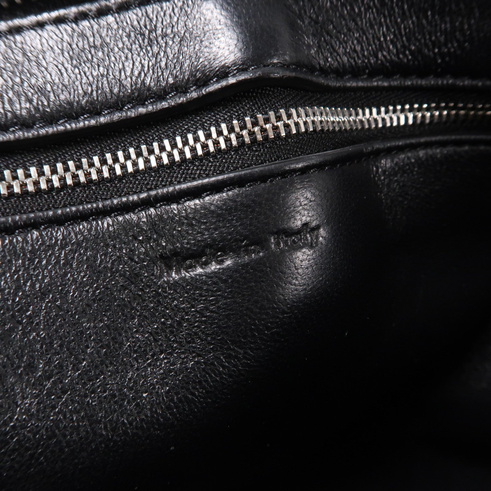 CELINE 【激減優惠】牛皮皮革Shoulder Bag銀扣肩背袋灰色