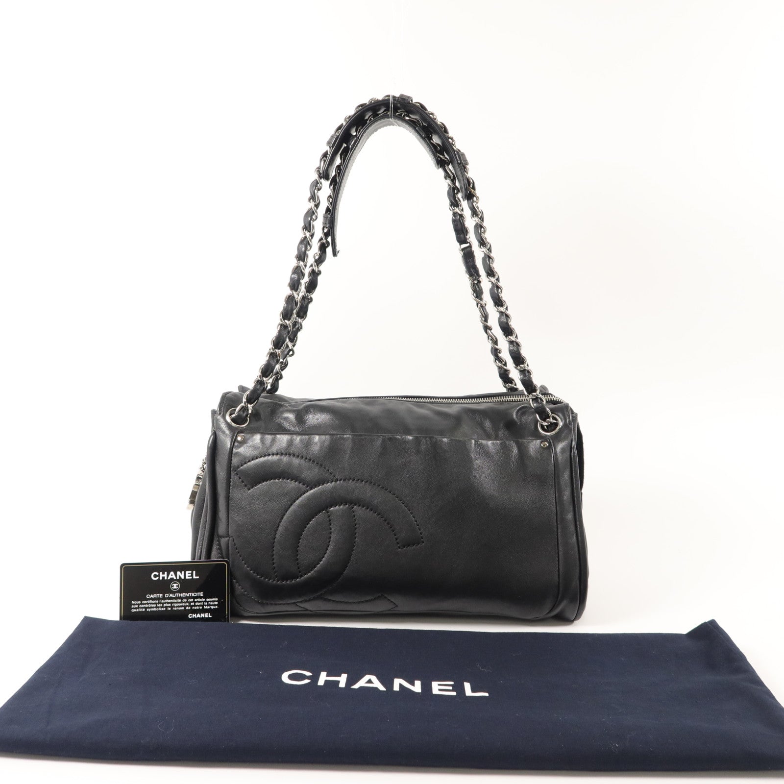 CHANEL 羊皮皮革Chain Shoulder Bag鏈帶肩背袋