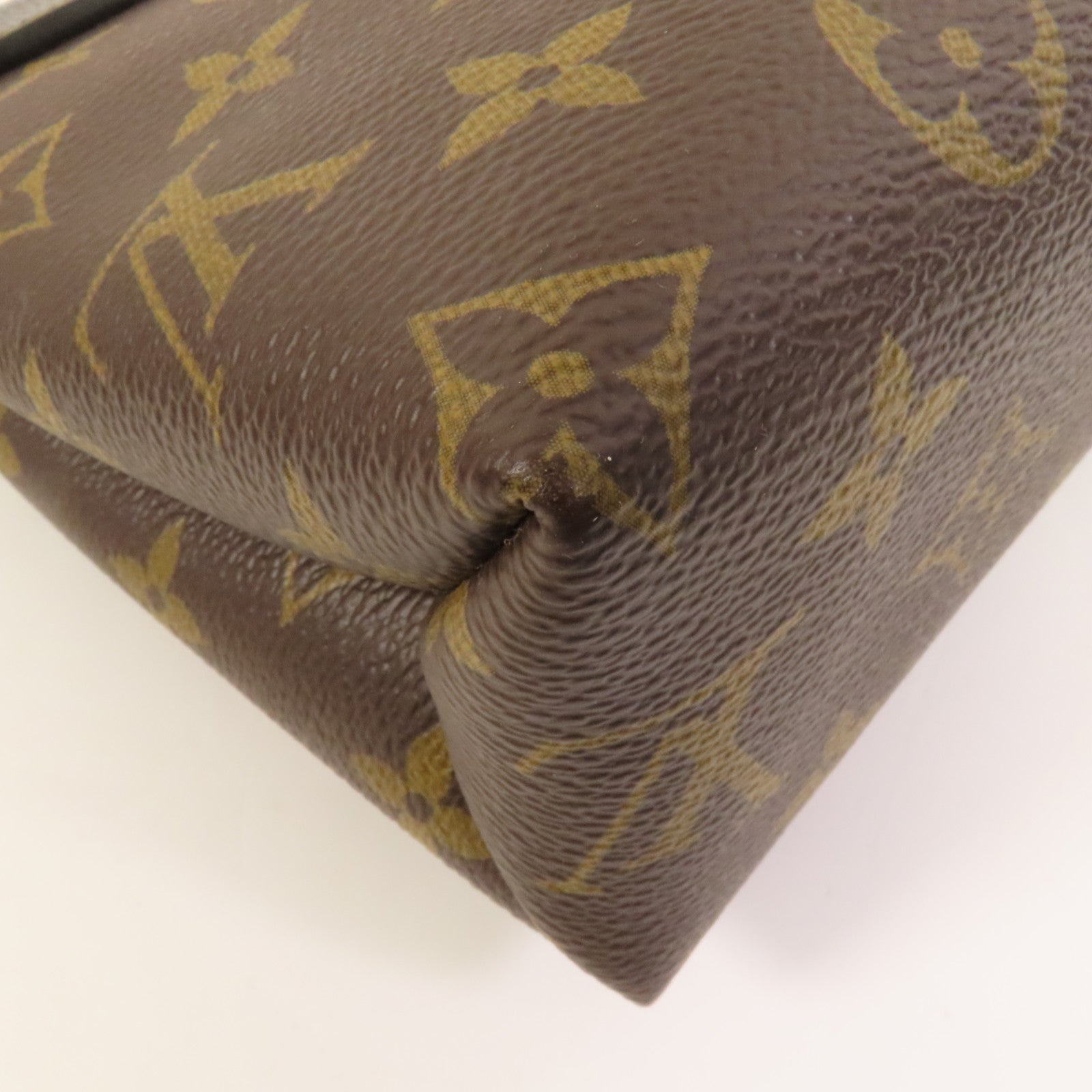 LOUIS VUITTON Monogram Saint Placide金扣肩背袋棕色/色