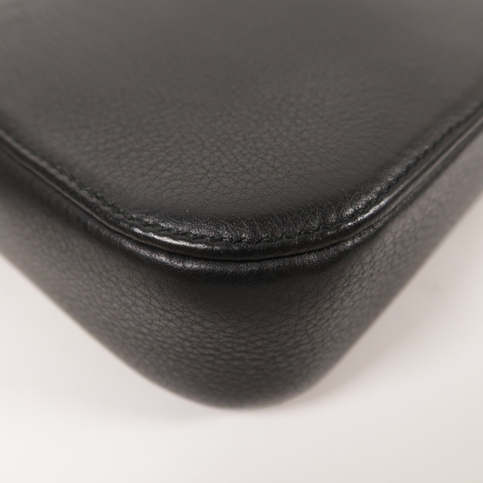 BALENCIAGA SHW Everyday Camera Shoulder Bag Calfskin Leather Black