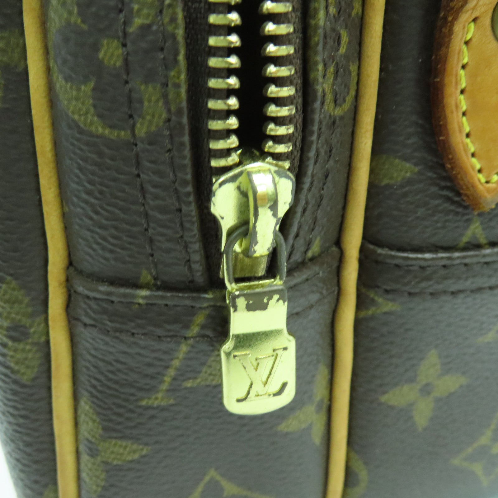 LOUIS VUITTON Monogram Reporter金扣肩背袋啡色