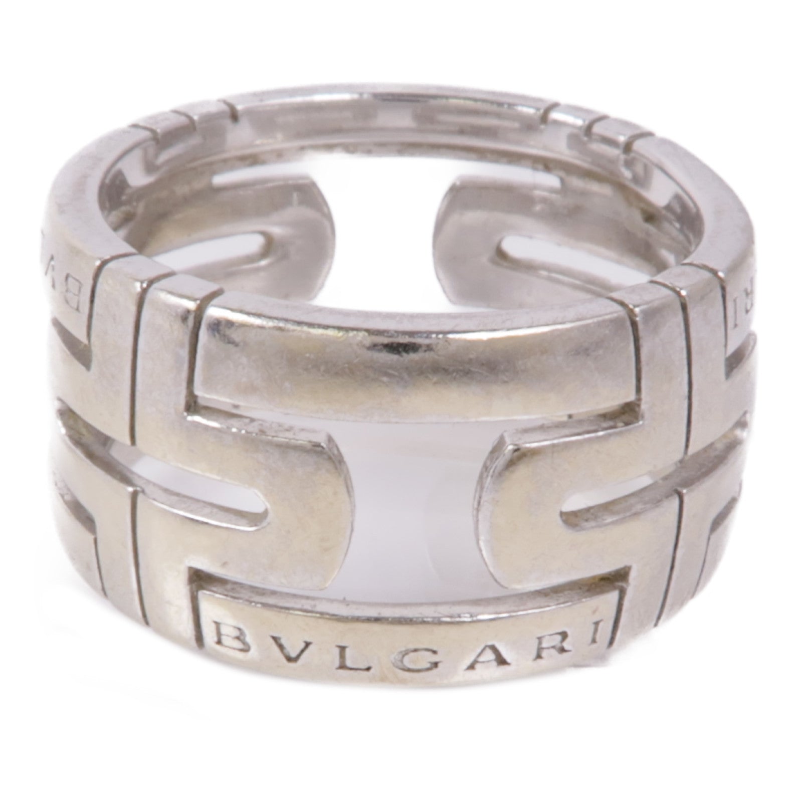 BVLGARI 【激減優惠】18K白金Parentesi Ring戒指Bvlgari#57/US#7.5