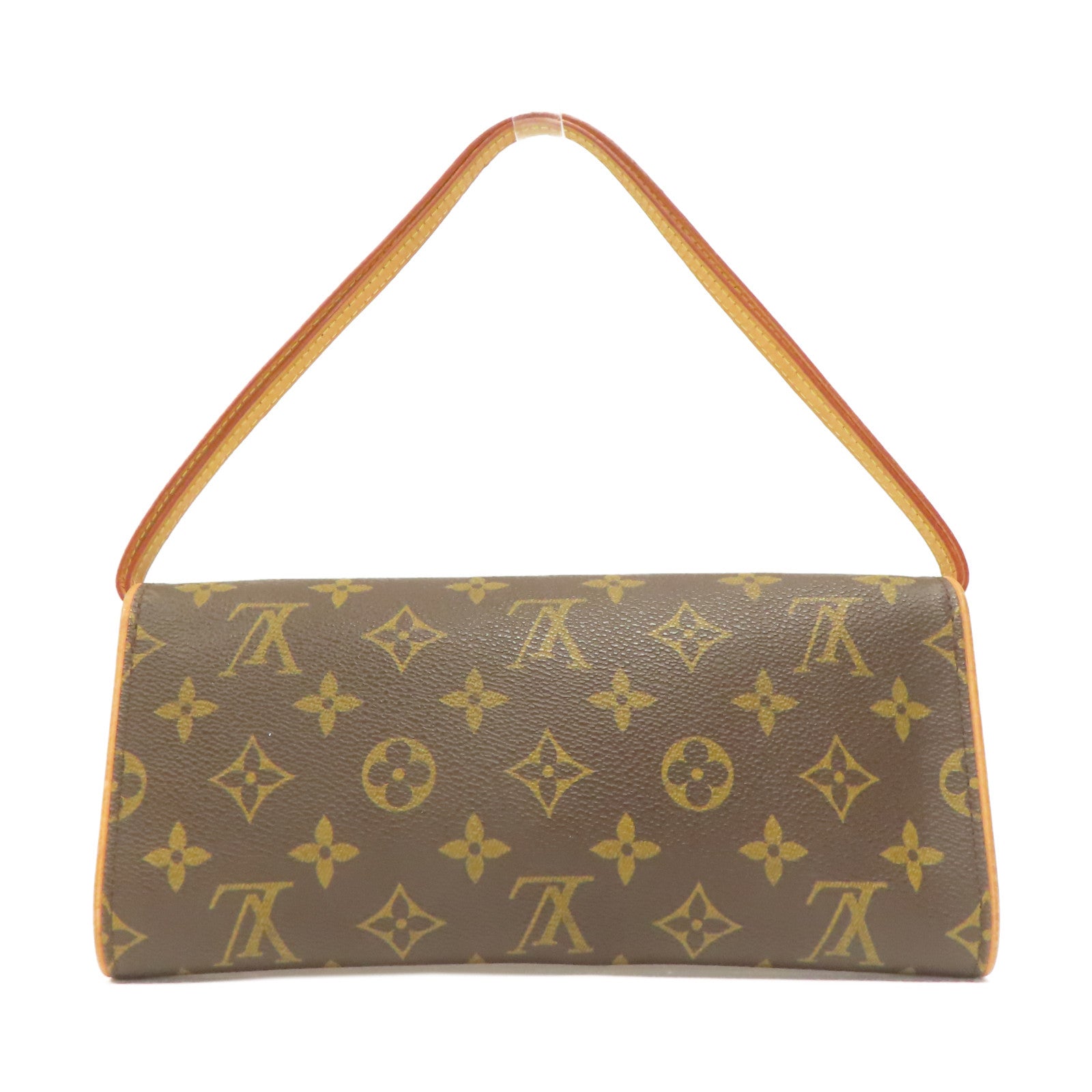 LOUIS VUITTON 【激減優惠】Monogram Pochette Twin GM金扣肩背袋啡色