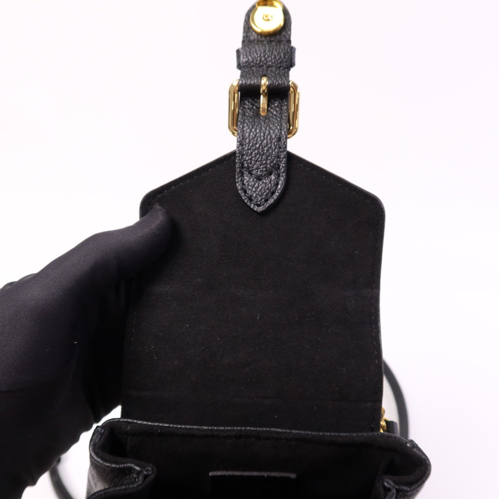 LOUIS VUITTON Monogram Empreinte Tiny Backpack金扣背包