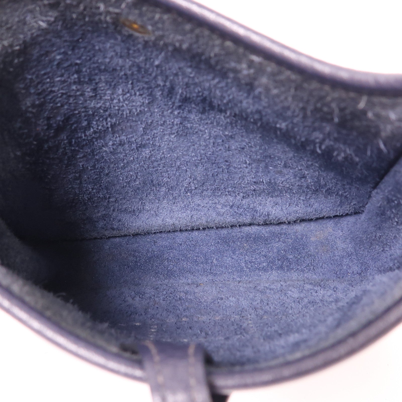 HERMES Clemence皮革Evelyne TPM金扣肩背袋Bleu Nuit