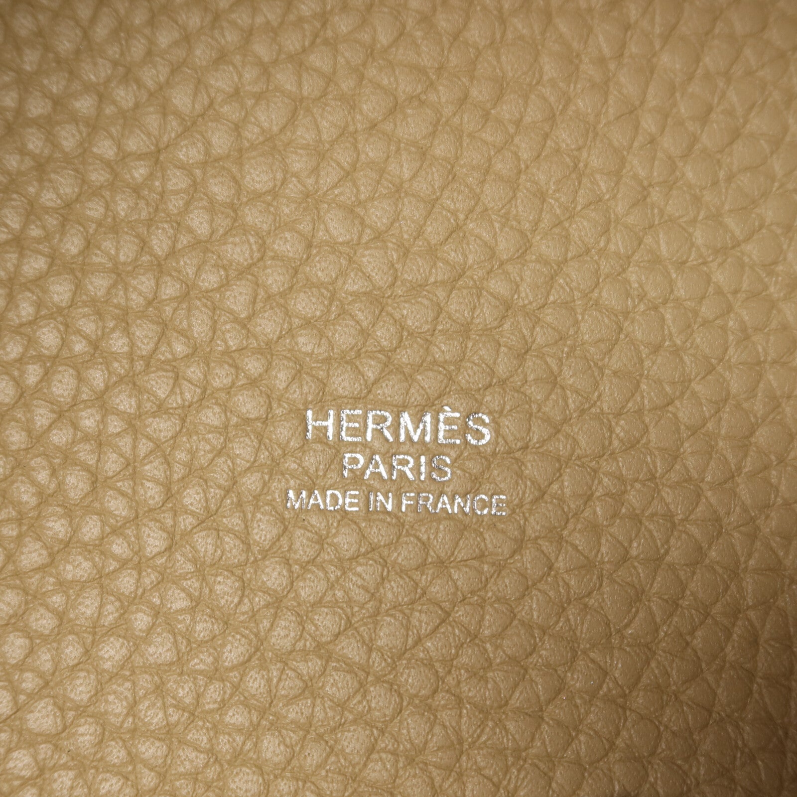 HERMES Clemence皮革Picotin PM銀扣手挽袋Trench