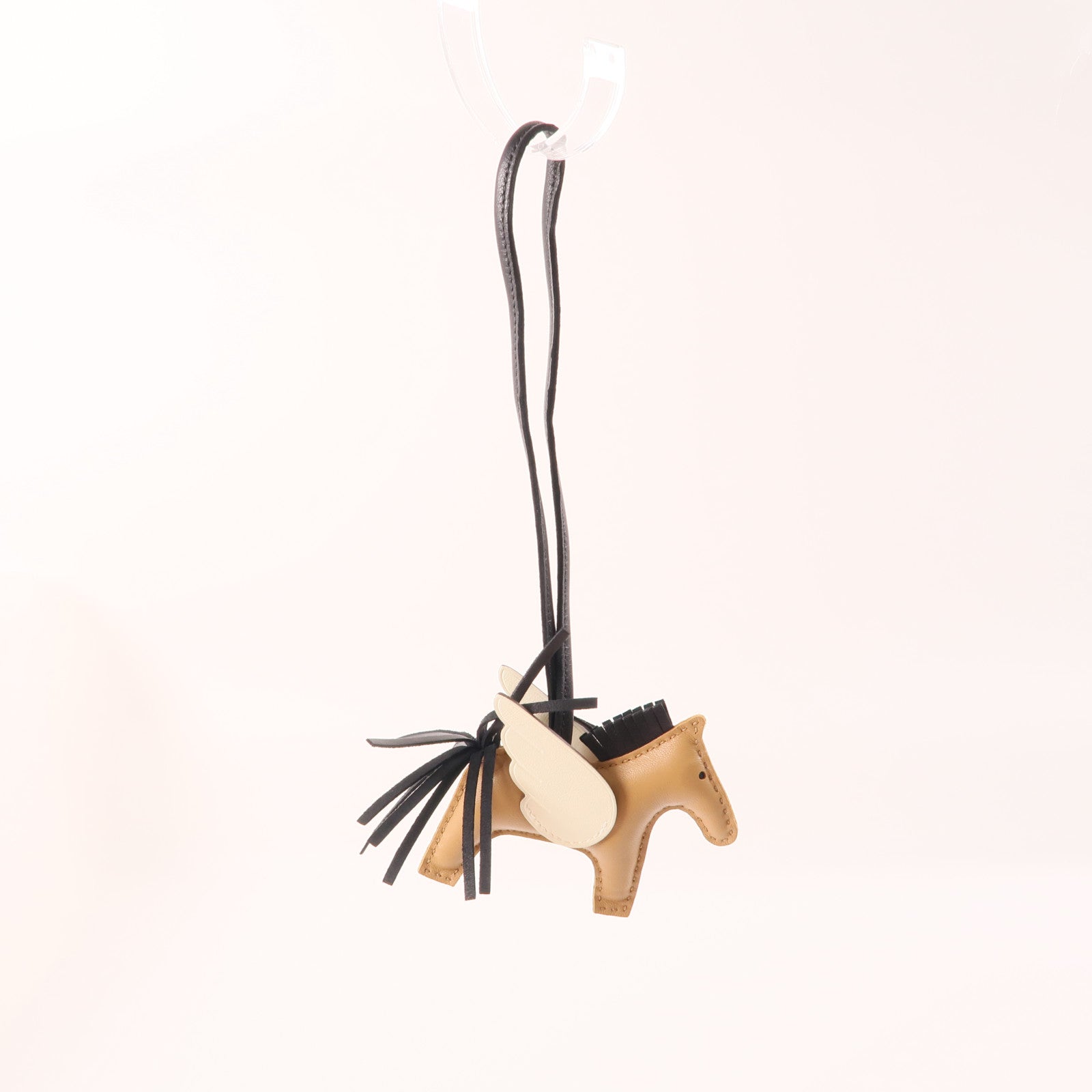 HERMES Swift皮革Rodeo Pegase PM Charm掛飾Chai/Noir/Nata/棕色/白色/黑色