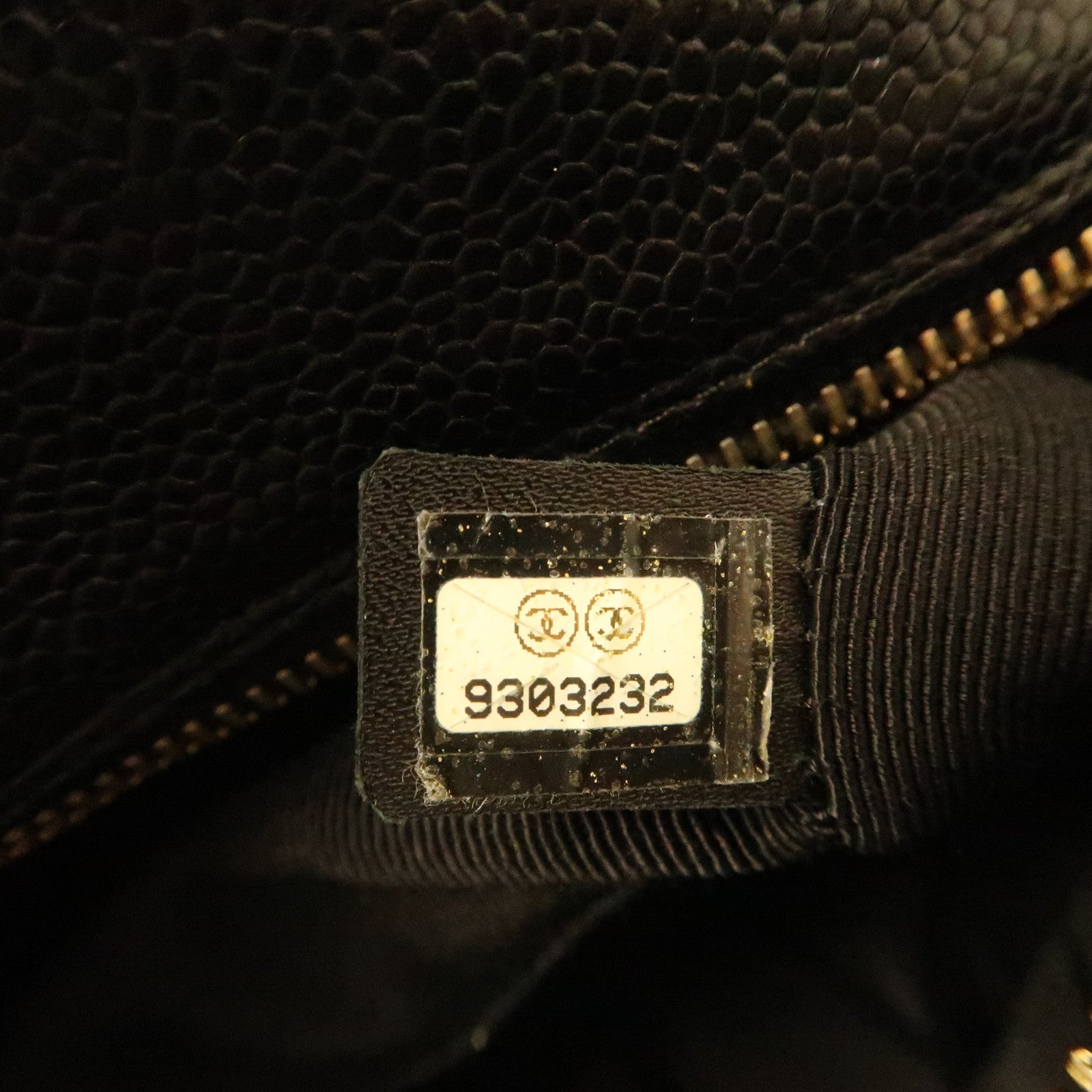 CHANEL 菱格Caviar皮革Vintage Boston Bag金扣波士頓包黑色