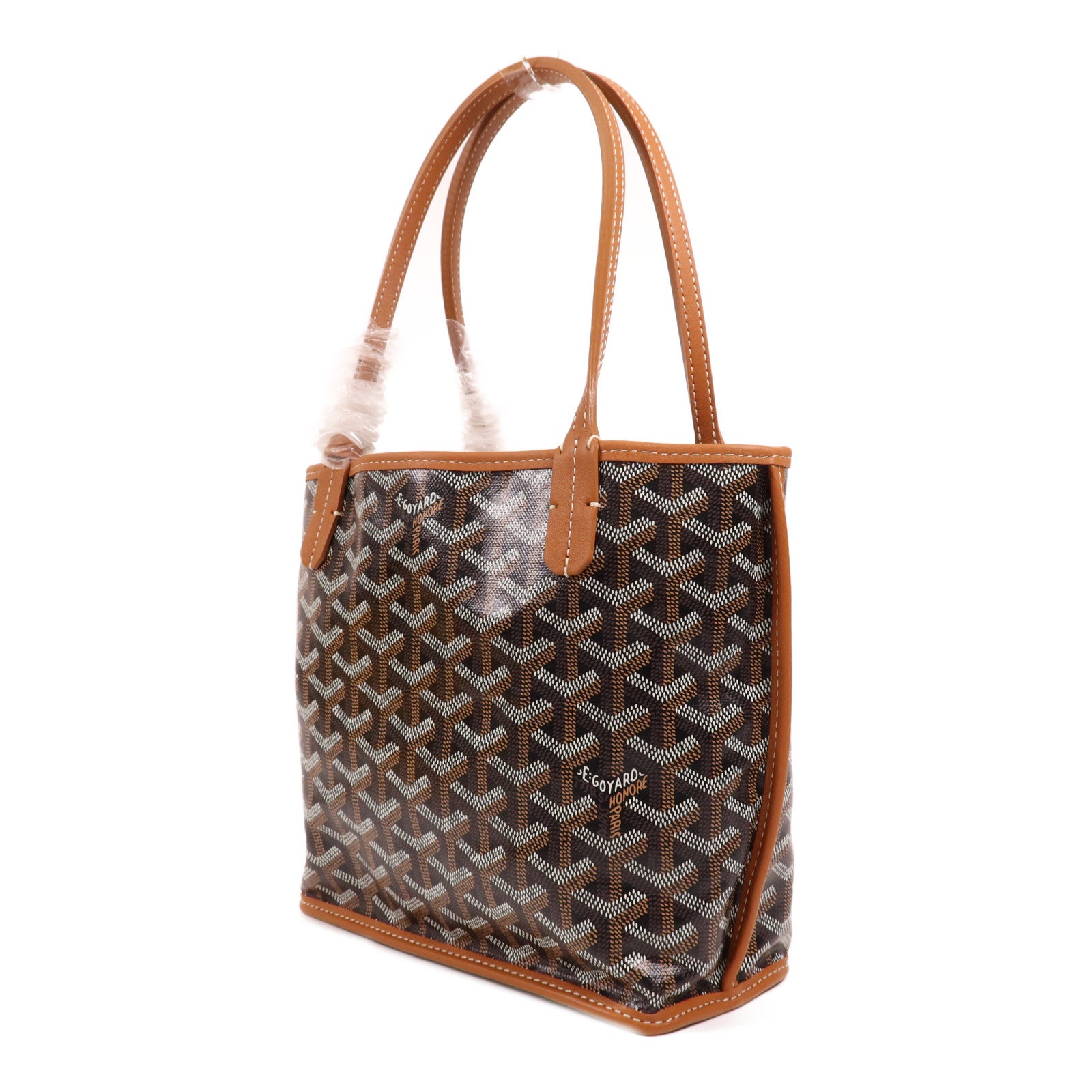 GOYARD 塗層帆布Anjou Mini Bag銀扣手挽袋