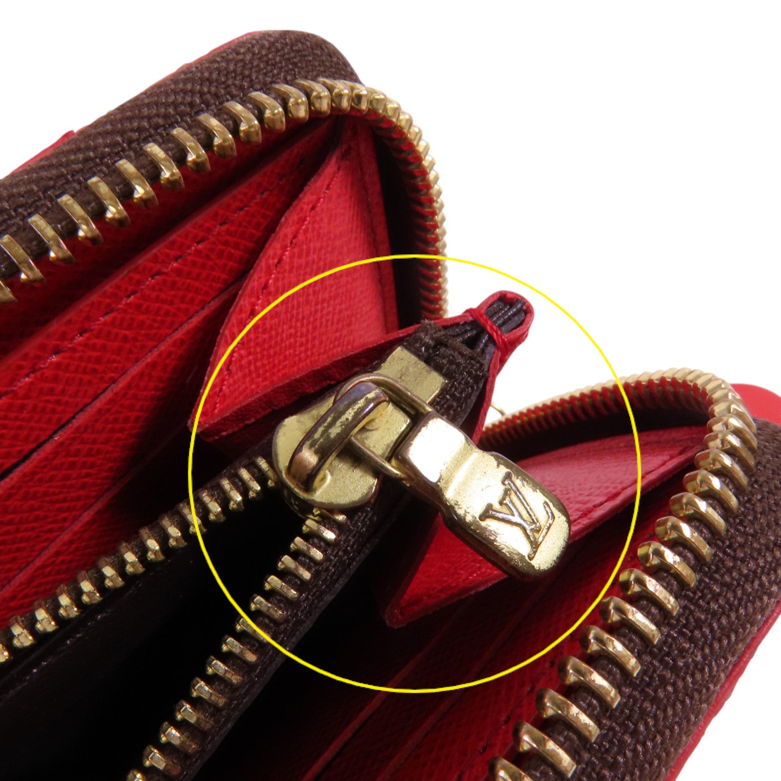 LOUIS VUITTON Monogram Clemence金扣拉鏈長錢包