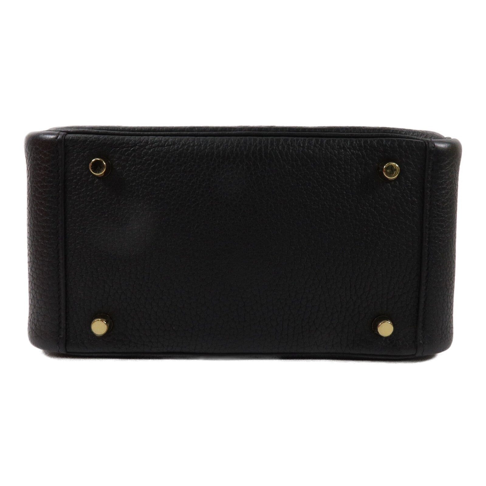 HERMES Clemence皮革Mini Lindy手挽肩背兩用袋Noir