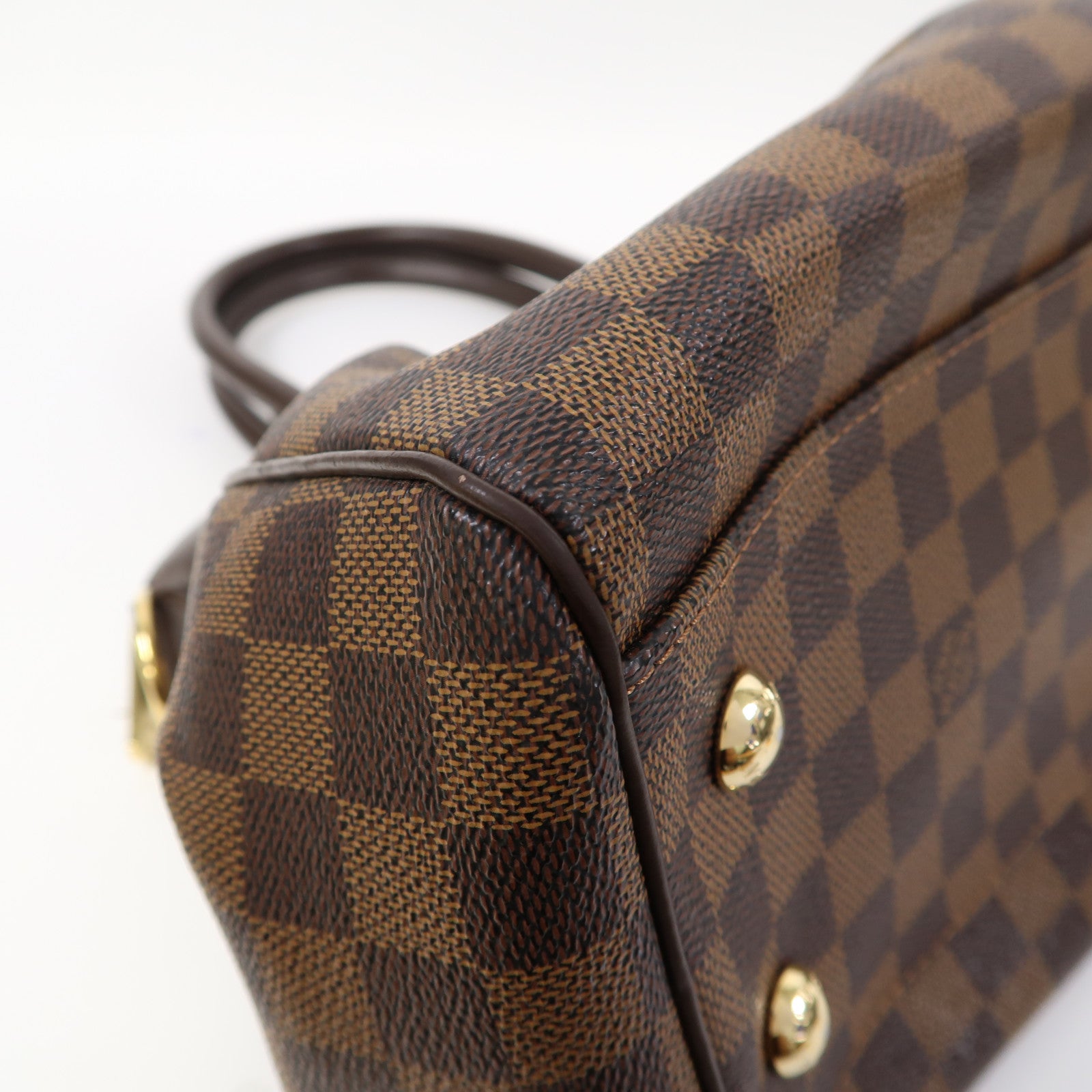 LOUIS VUITTON 【激減優惠】Damier Trevi PM金扣手挽肩背兩用袋啡色