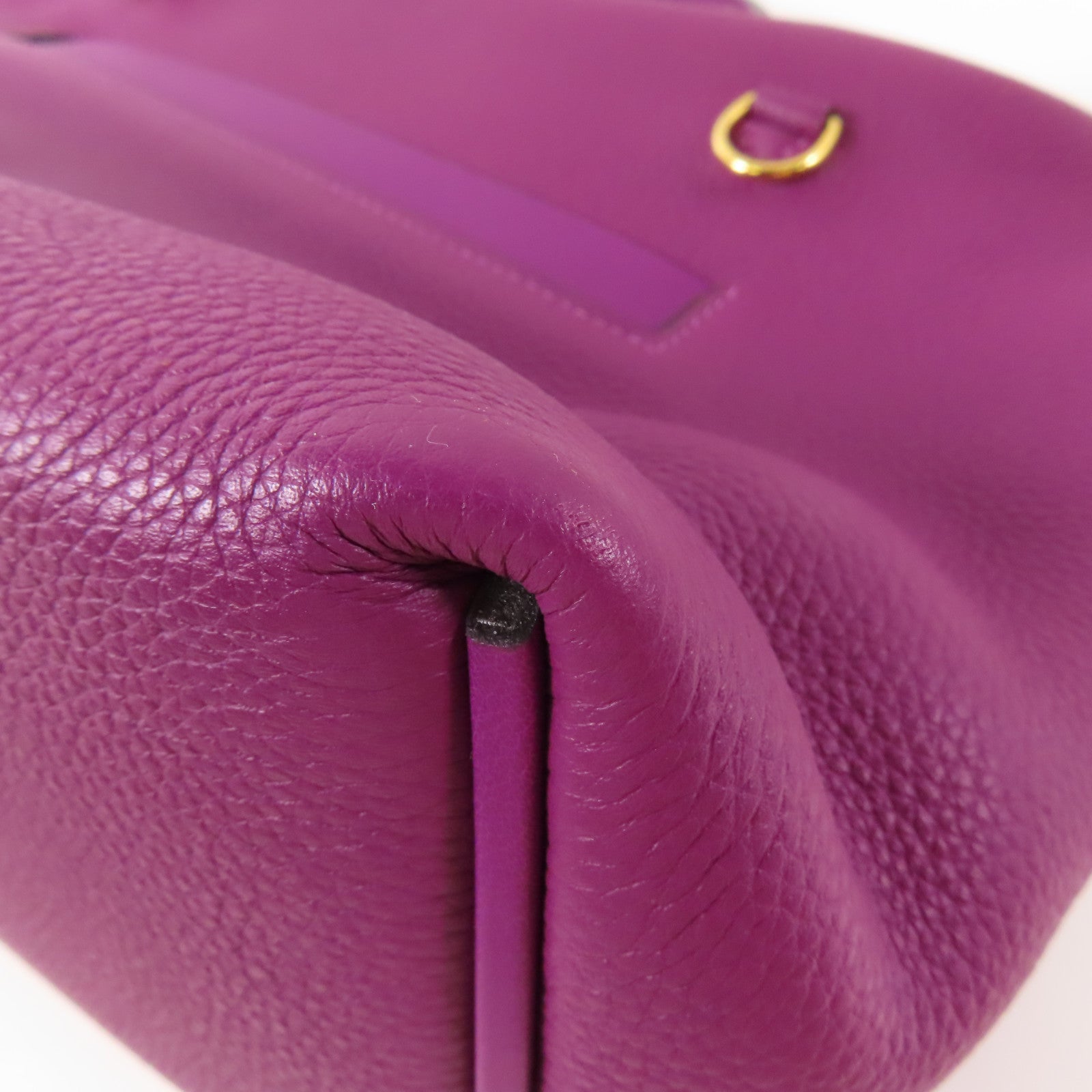 HERMES GHW 24/24 29CM 2 Way Bag Clemence Leather P9 Anemone