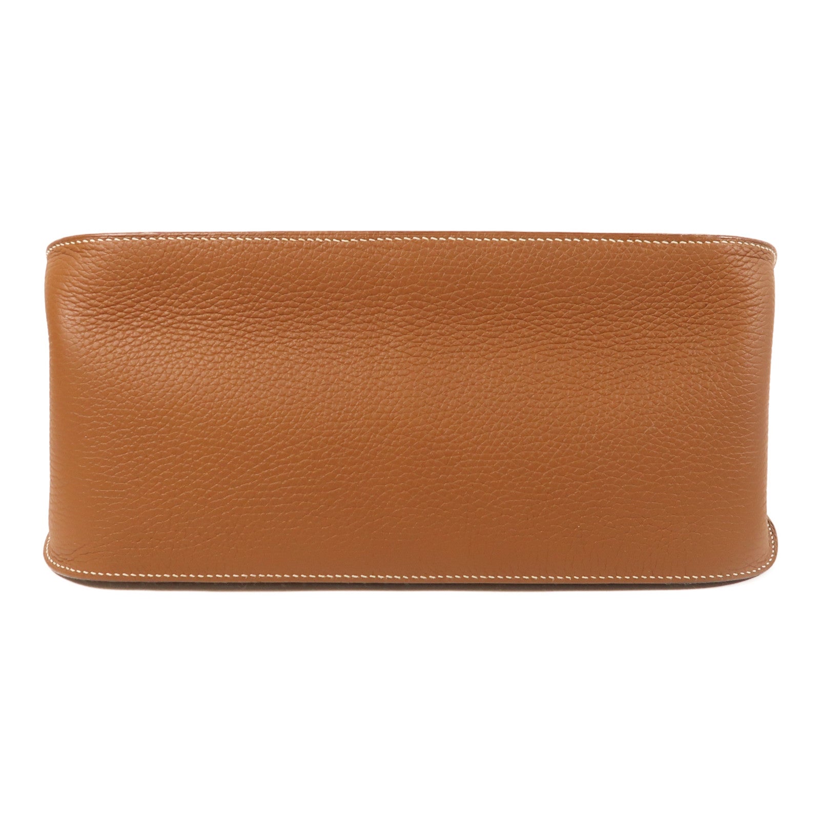 HERMES Clemence皮革Jypsiere 31銀扣肩背袋37 Gold