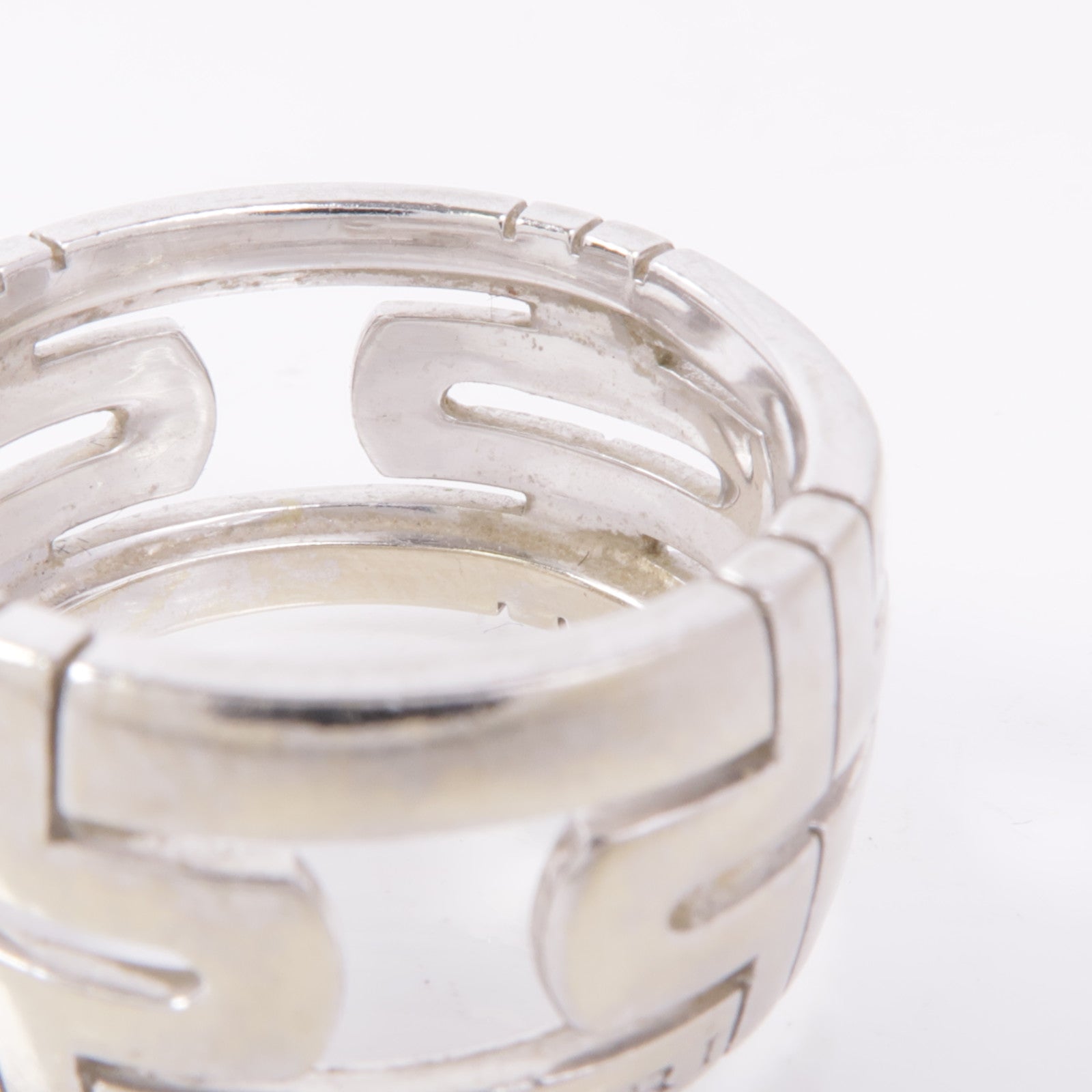 BVLGARI 18K白金Parentesi Ring戒指Bvlgari#57/US#7.5