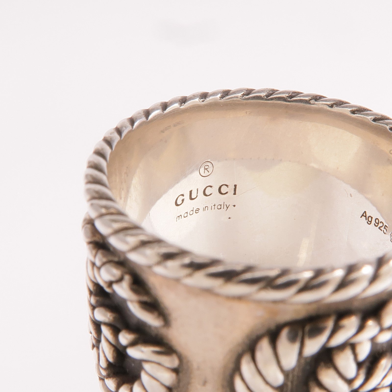 GUCCI 925純銀Ring戒指US#6